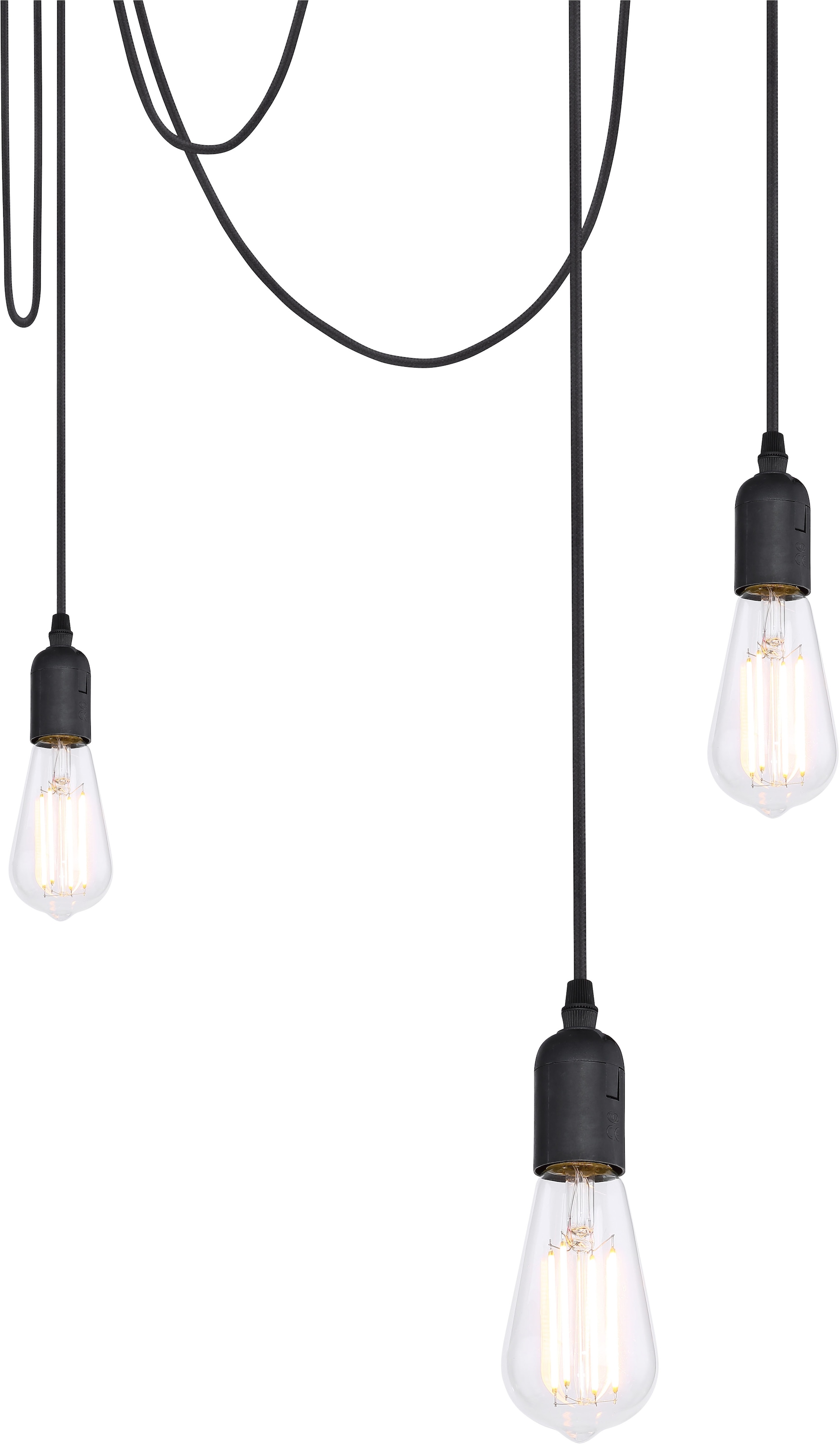 GLOBO LIGHTING Hängeleuchte »OLIVER«, Leuchtmittel E27 | ohne Leuchtmittel, Hängelampe/Pendelleuchte/Esszimmer/Wohnzimmer/Esstisch
