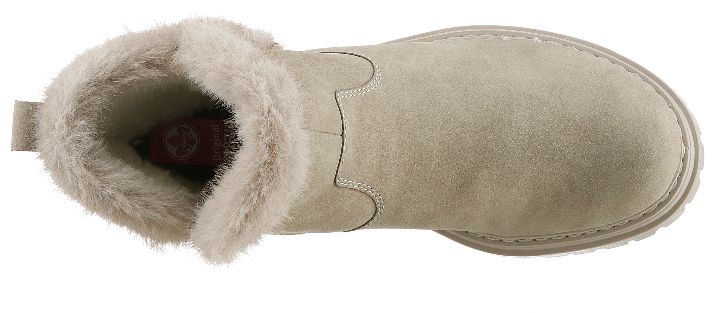 Rieker Winterstiefelette, Winterboots, Profilsohle, Blockabsatz, mit Innen-Reißverschluss