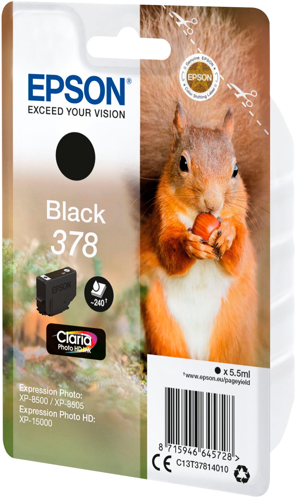 Epson Tintenpatrone »Squirrel 378 Claria Photo HD«