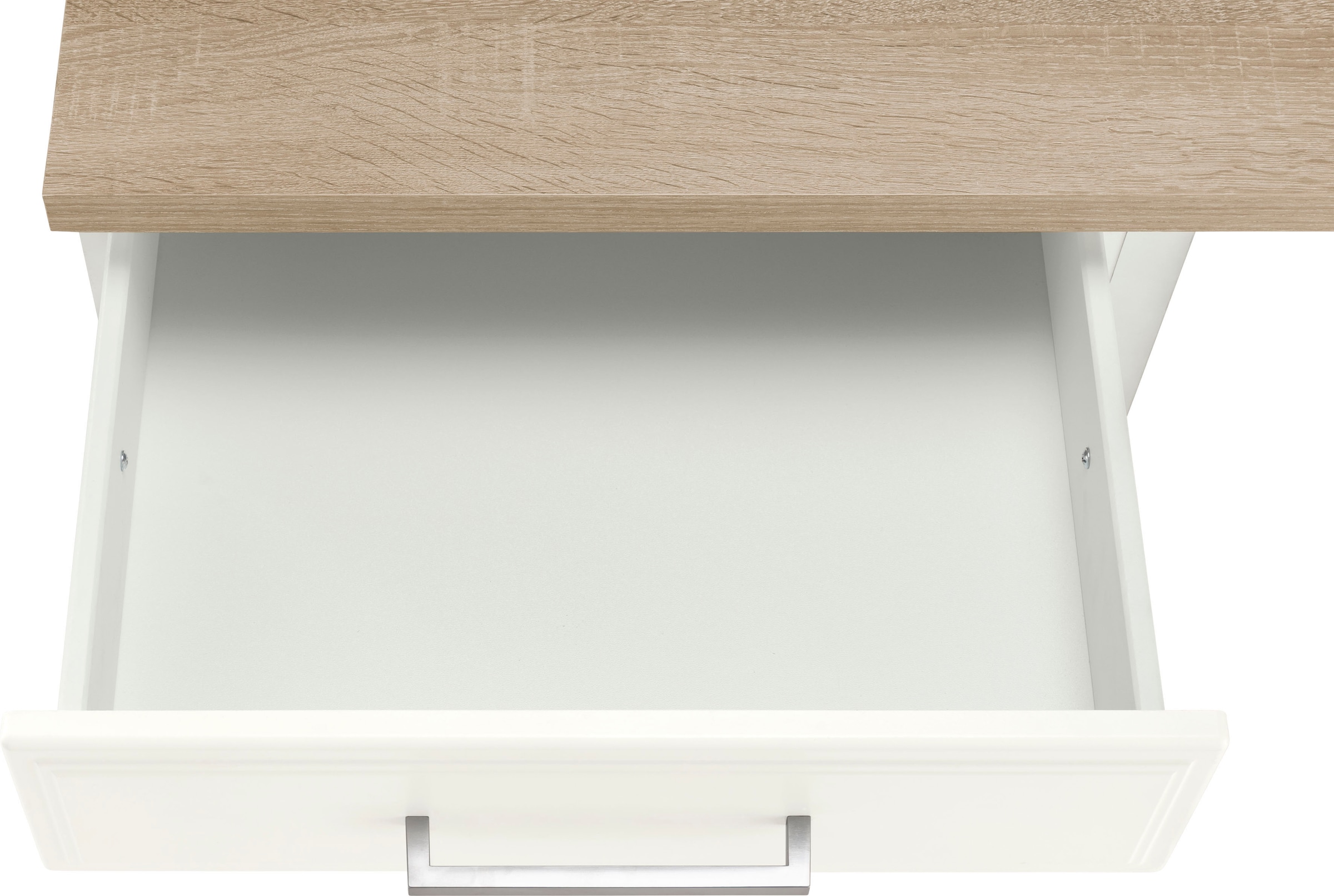 HELD MÖBEL Küchenzeile »Stockholm«, Breite 210 cm, mit hochwertigen MDF Fronten im Landhaus-Stil