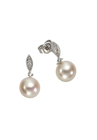 Orolino Ohrstecker 585/- Weißgold Perlen Brillanten kaufen