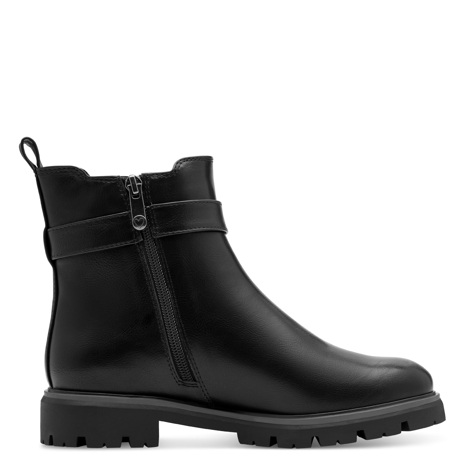 MARCO TOZZI Chelseaboots, Blockabsatz, Stiefelette mit hübscher Zierschnalle