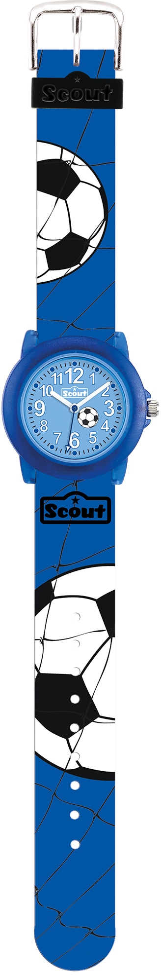 Scout Quarzuhr »Crystal, 280305030, Fußballuhr«, Fußballmotiv, ideal auch als Geschenk