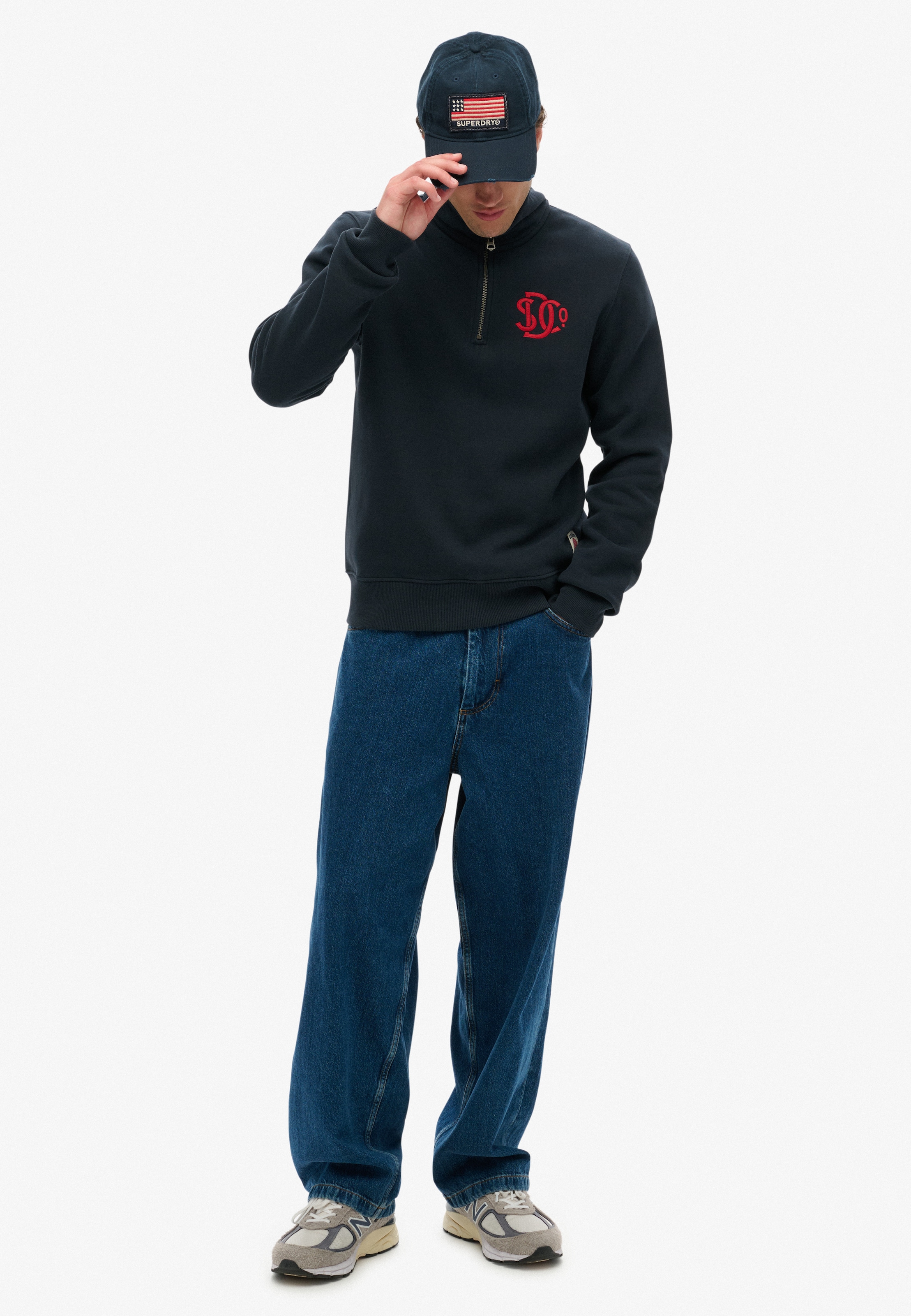 Superdry Sweatshirt »Sd&co Neon Half Zip Track«
