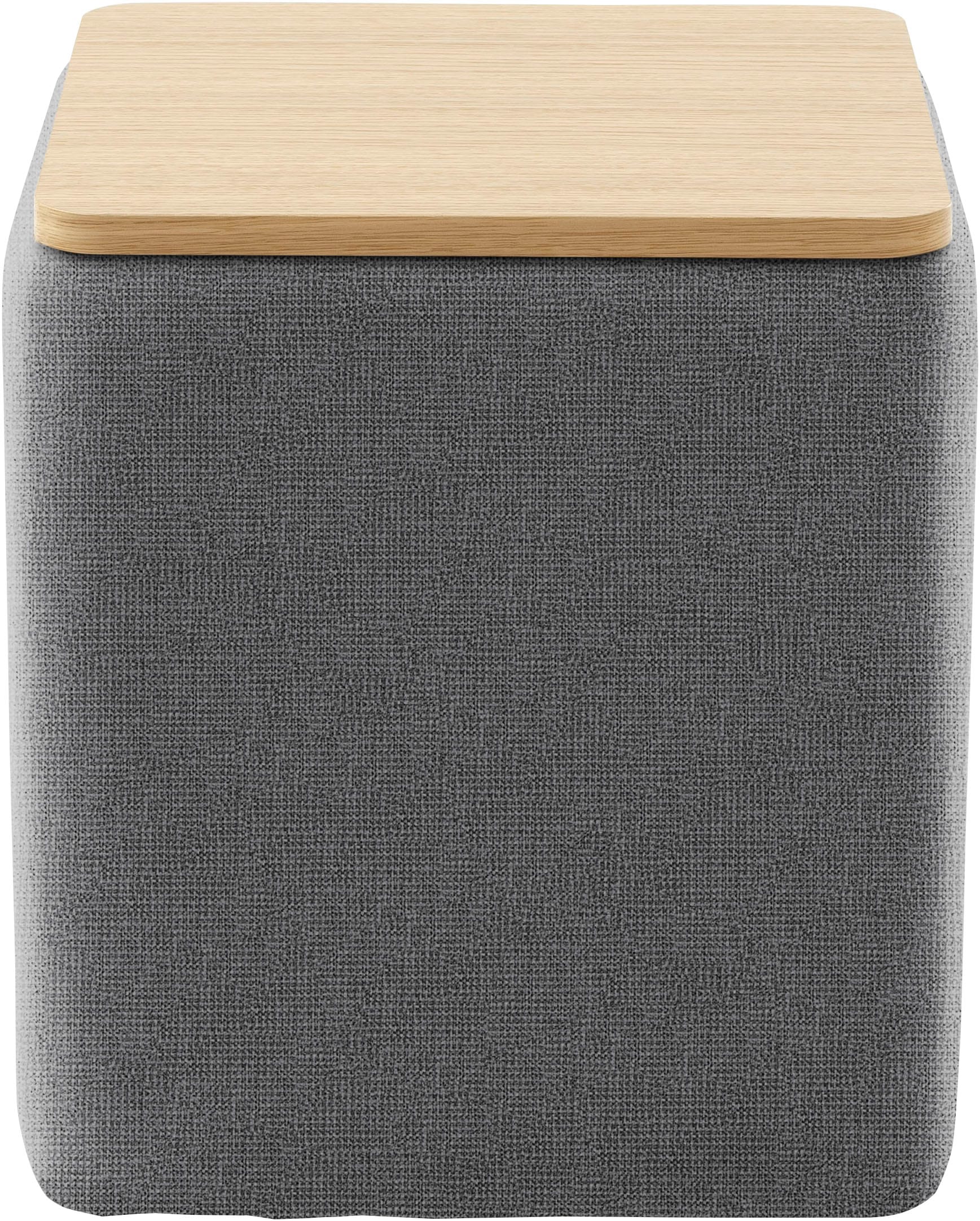 Home affaire Stauraumhocker »Kyro, Stauraum mit Tischplatte Eiche, Breite 40 cm« Stylisch, handlich und praktisch für dein Schlafzimmer