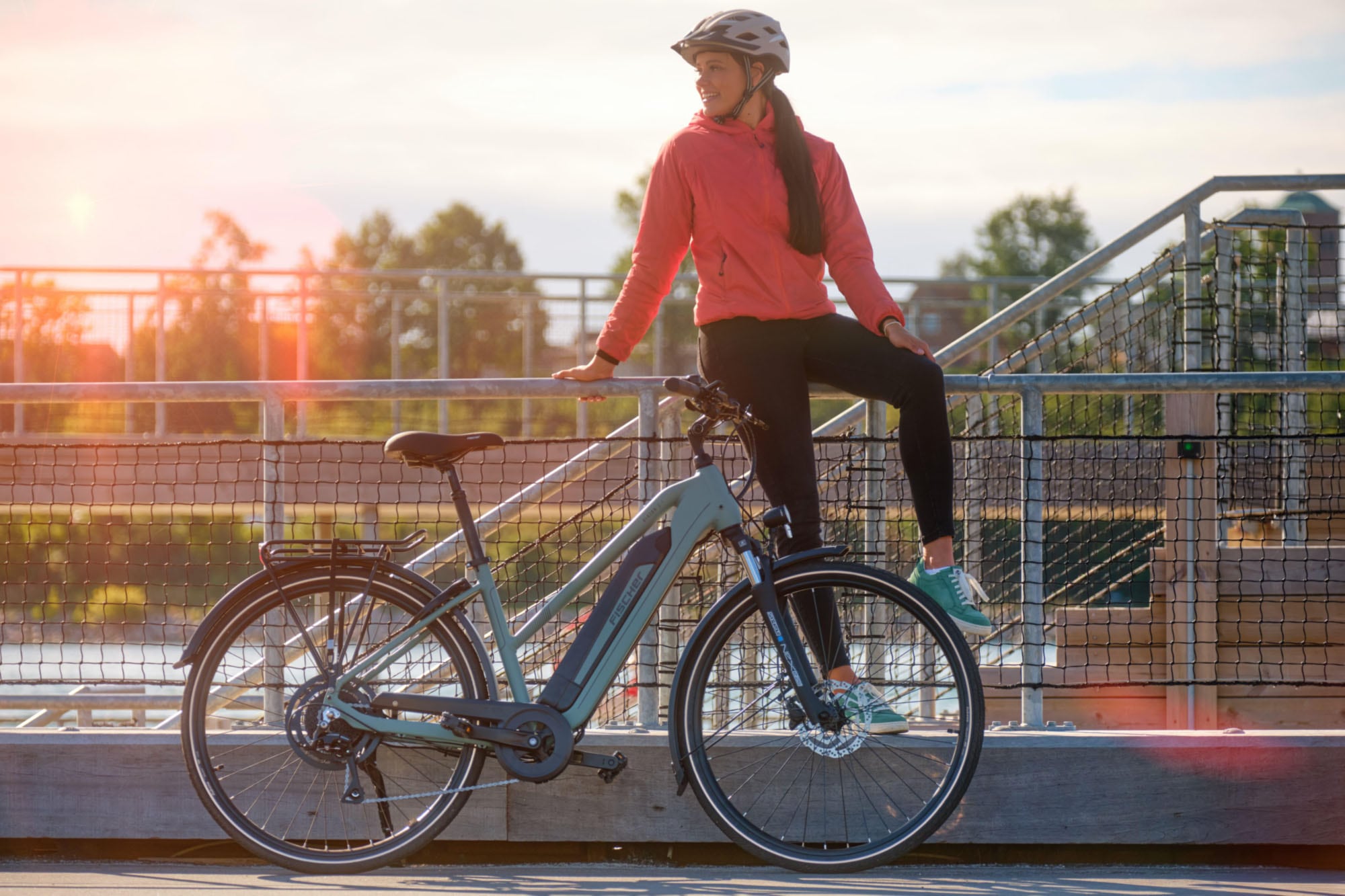 FISCHER Fahrrad »VIATOR 2.1 459 55« 8 Gang Shimano ACERA Schaltwerk Heckmotor mit Akku-Ladegerät;mit Werkzeug, 