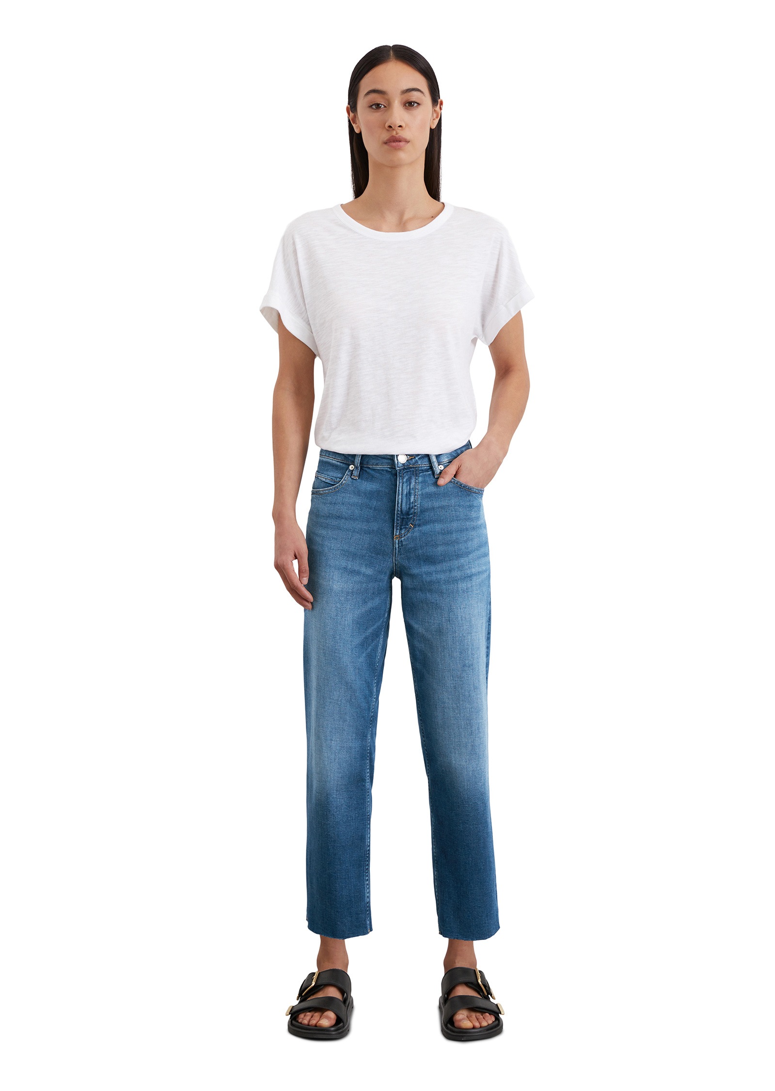 Marc O'Polo Straight-Jeans »aus Cashmere Touch Denim«