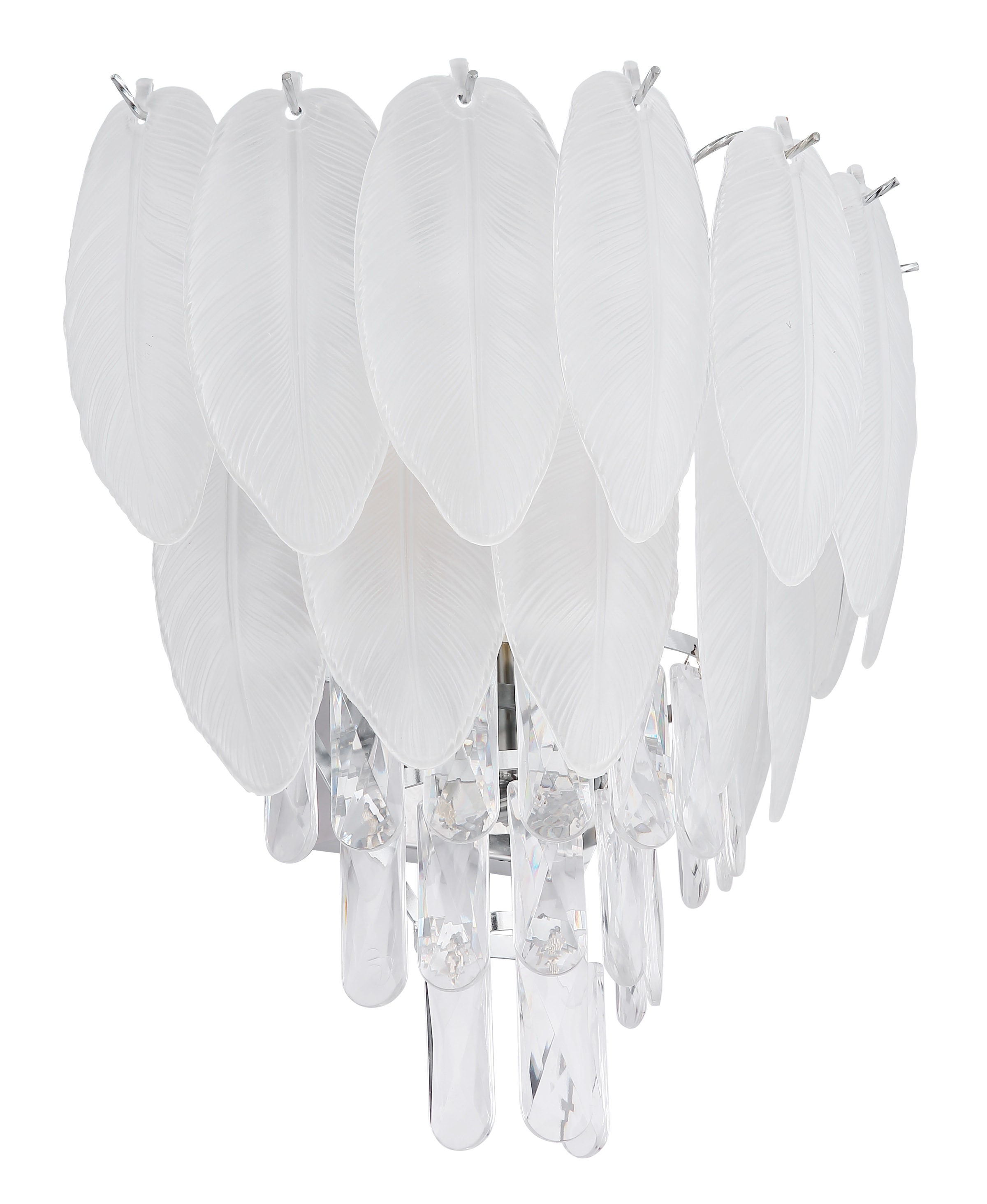 GLOBO LIGHTING Wandleuchte »DALTON«, Leuchtmittel E14 | ohne Leuchtmittel, Wandlampe/Metall/Kristalle/Glas rauchfarben/elegant/Wohnzimmer/Flur