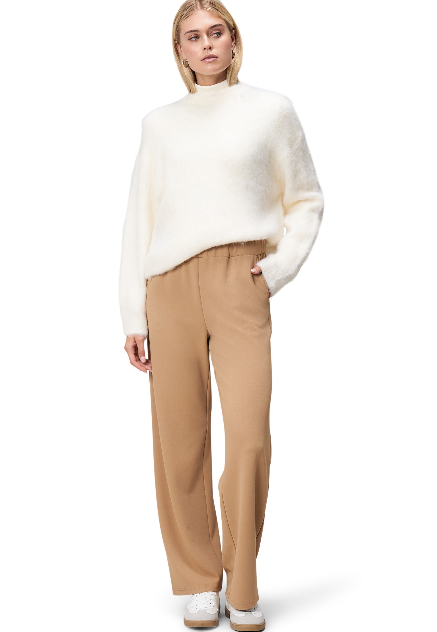 Zero Stoffhose »zero Damen Stoffhose mit elastischem Bund 30 Inch«, Plain/ohne Details