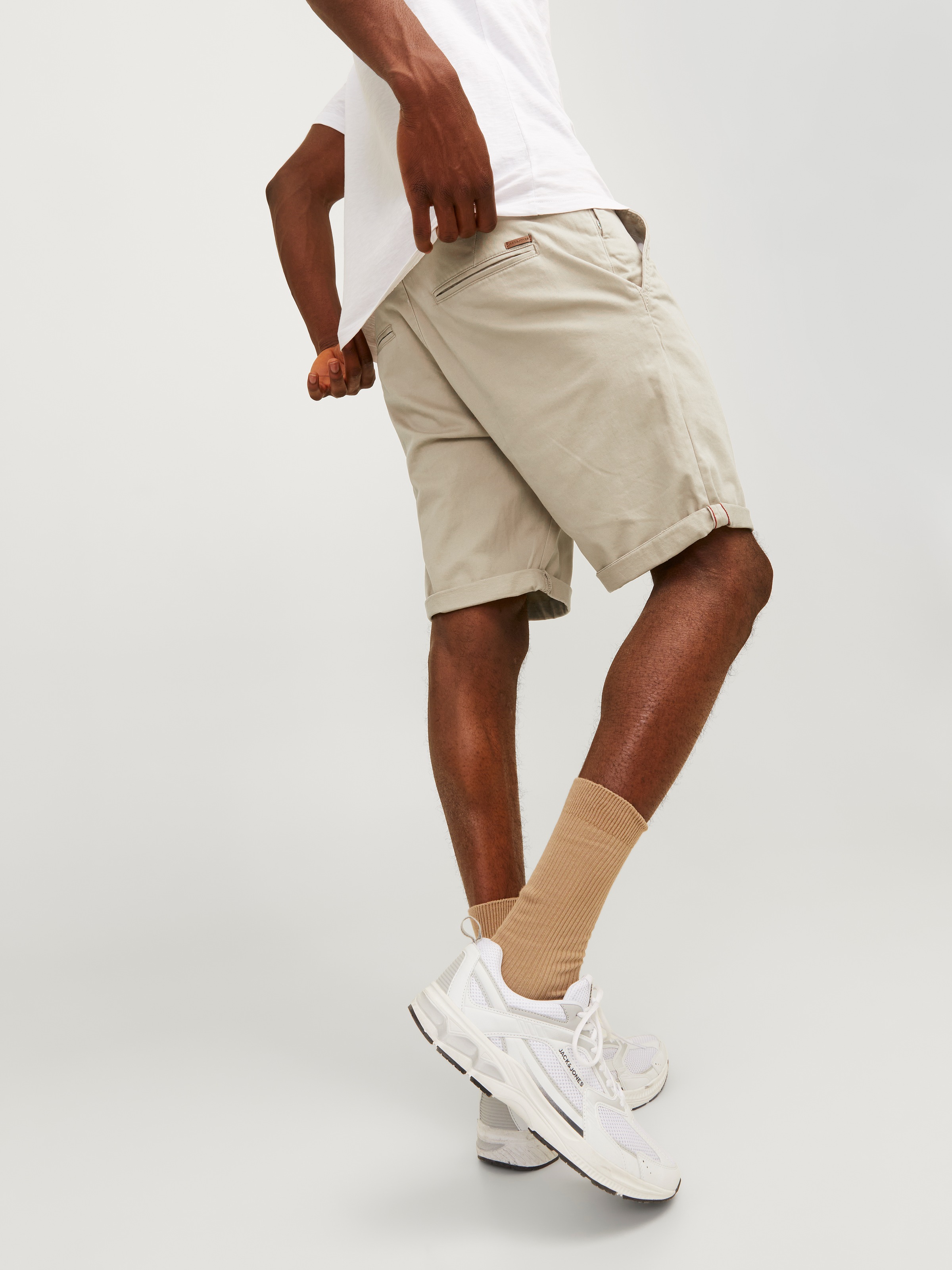 Jack & Jones Chinoshorts "JPSTBOWIE JJSHORTS S", mit Aufschlag günstig online kaufen