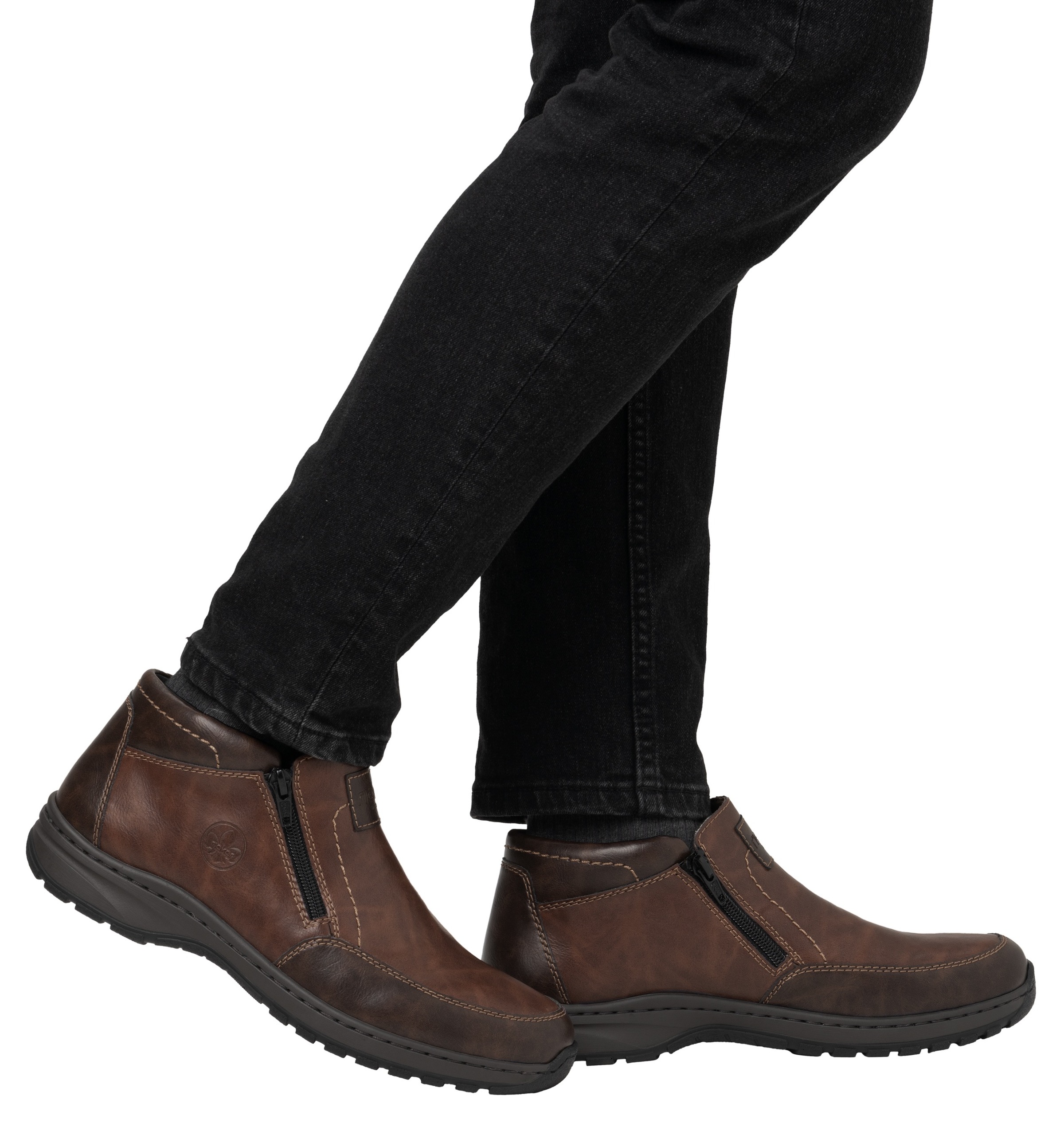 Rieker Winterboots, Winterstiefelette, Halbschuh mit beidseitigen Reißverschlüssen