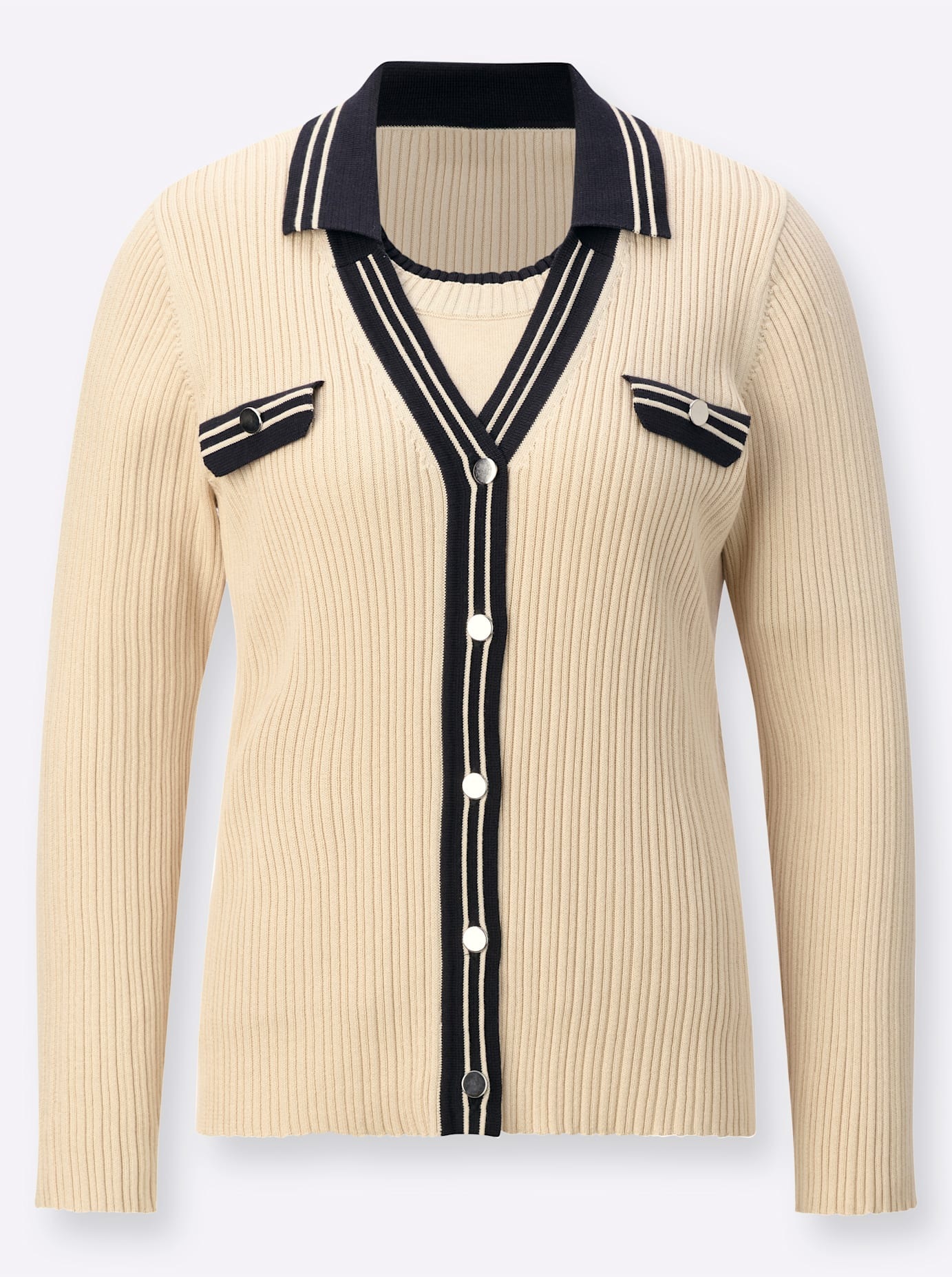 creation L Strickpullover »Pima-Baumwoll-Twinset«