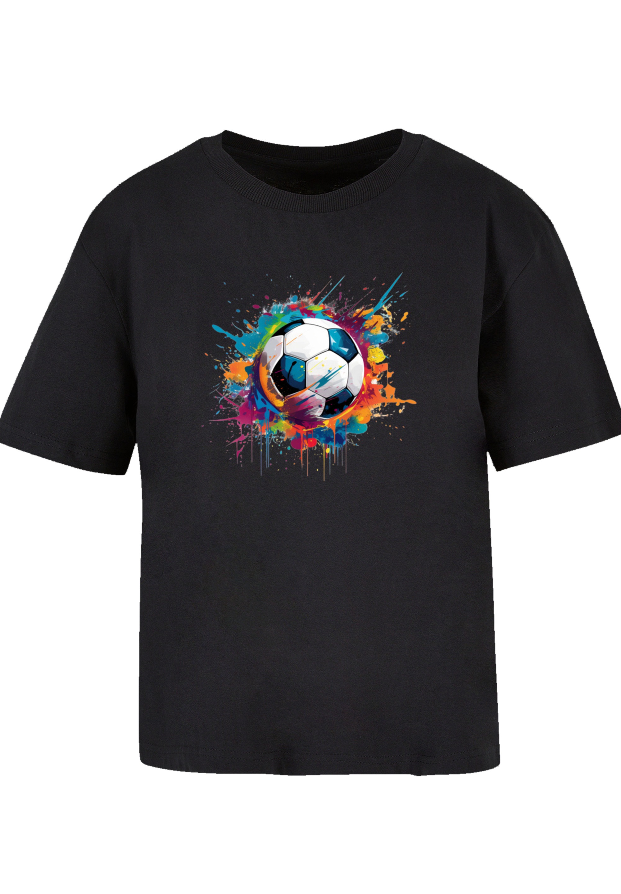 F4NT4STIC T-Shirt »Bunte Fußball Grafik«, Premium Qualität