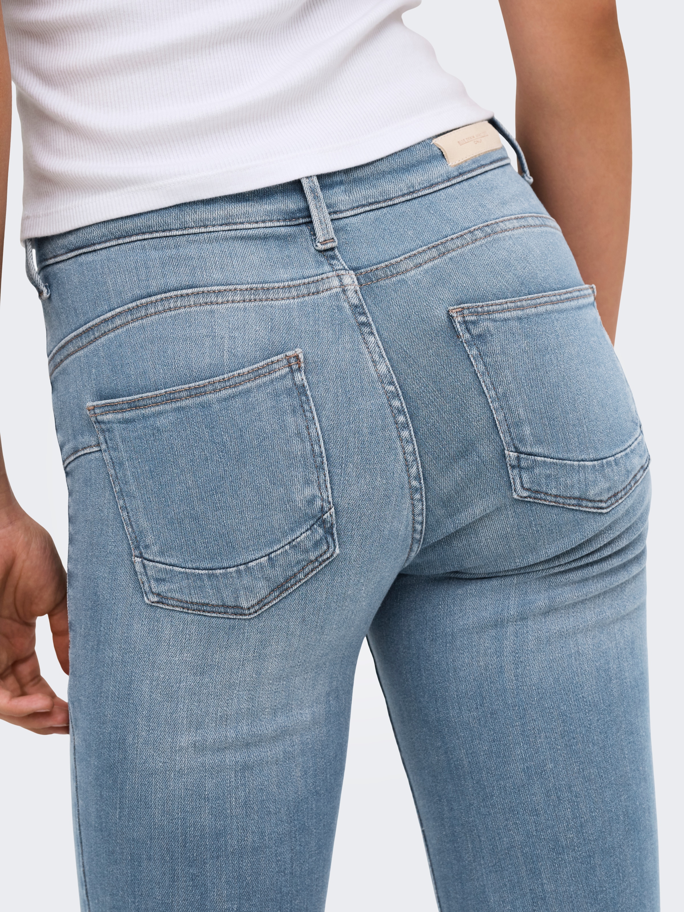 ONLY Skinny-fit-Jeans »ONLPOWER MID SKIN PUSHUP DNM REA968 NOOS« Baumwollmischung, skinny fit