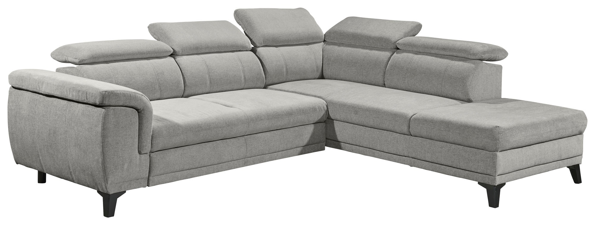 ED EXCITING DESIGN Ecksofa »Albany L-Form«, mit Bettfunktion, Bettkasten & Kopfteilverstellung