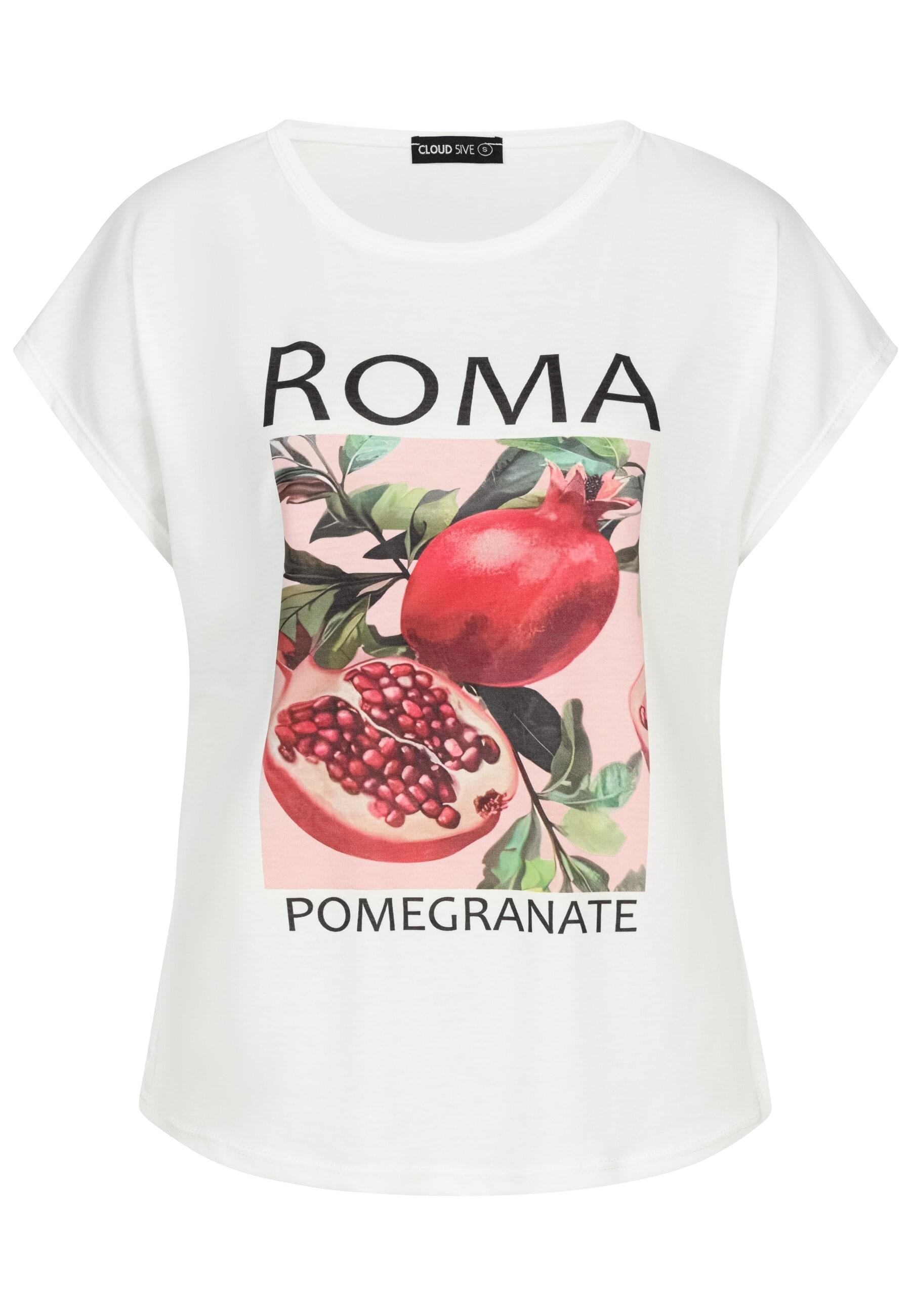 CLOUD 5IVE T-Shirt "CLOUD 5IVE Cloud 5ive T-Shirt Pomegranate Print" 1 Stk. günstig online kaufen