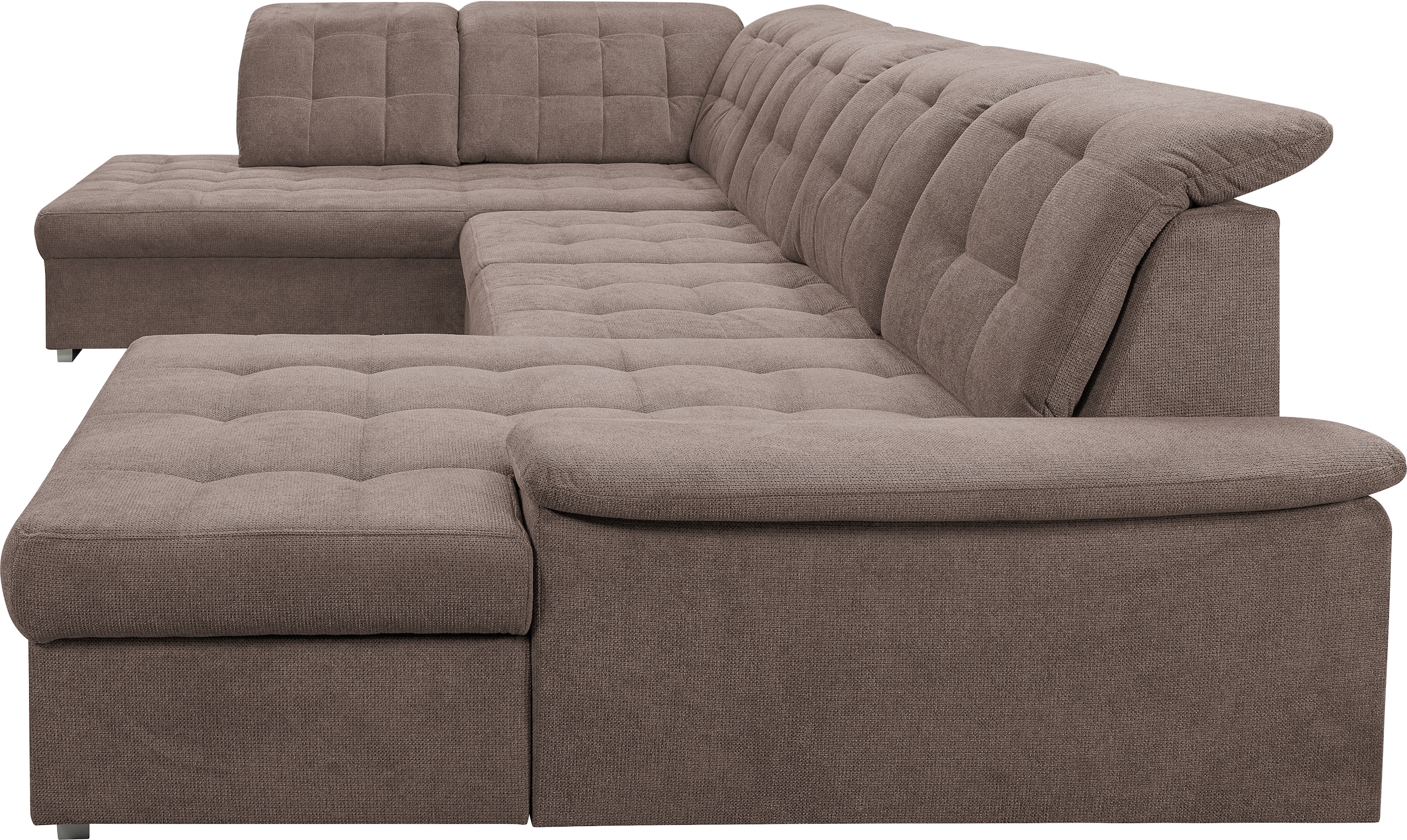 WERK2 Wohnlandschaft »Kordula-New U-Form«, Sofa in U-Form mit Schlaffunktion & Bettkasten, Schlafcouch