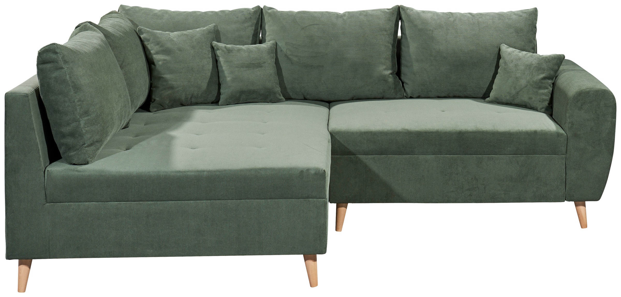 Thumbnail - ED EXCITING DESIGN Ecksofa "Calanda L-Form", mit Hocker & 3 Zierkissen