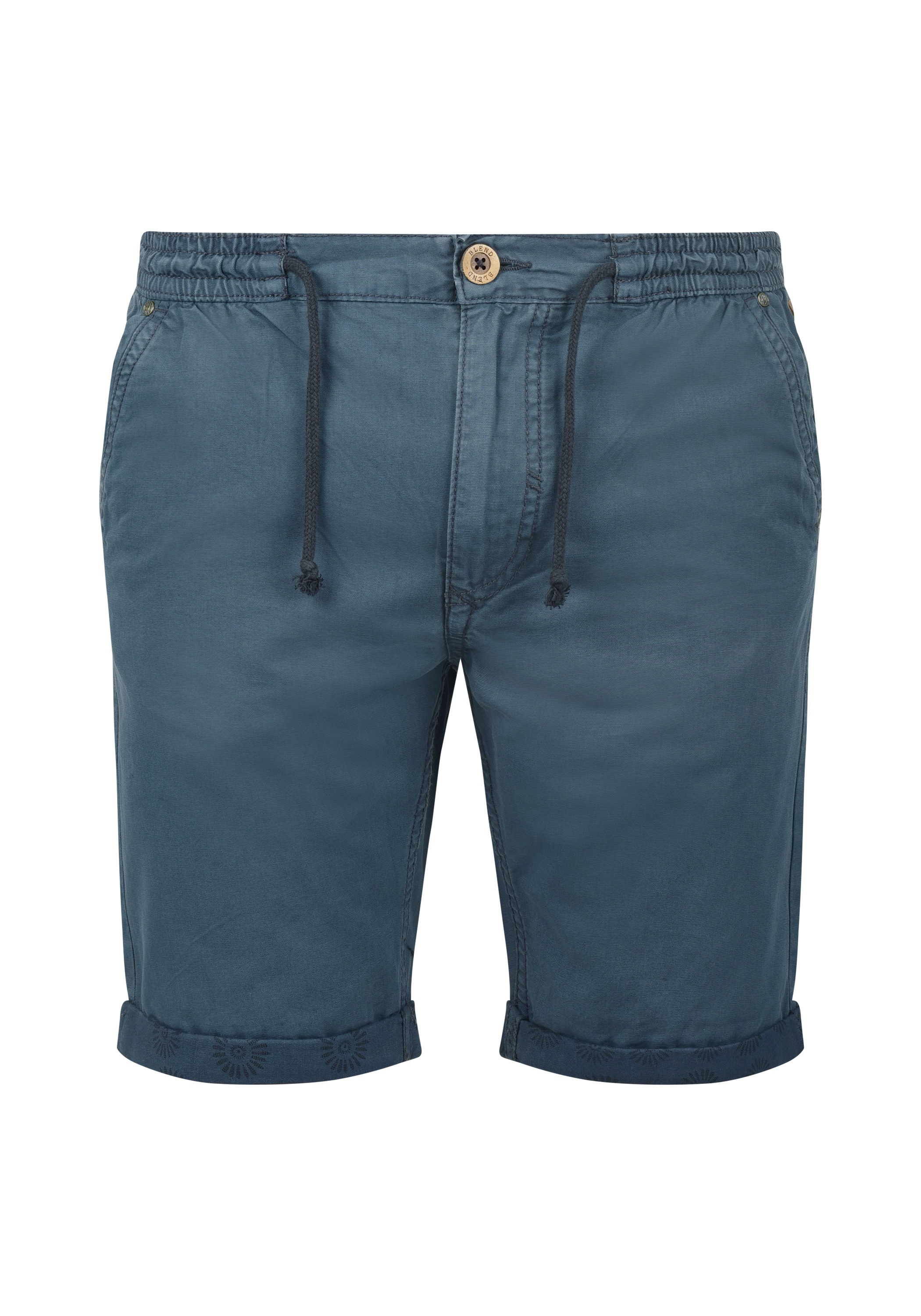 Blend Chinoshorts "BHClaudio" Chino Shorts mit Print am Saumumschlag günstig online kaufen