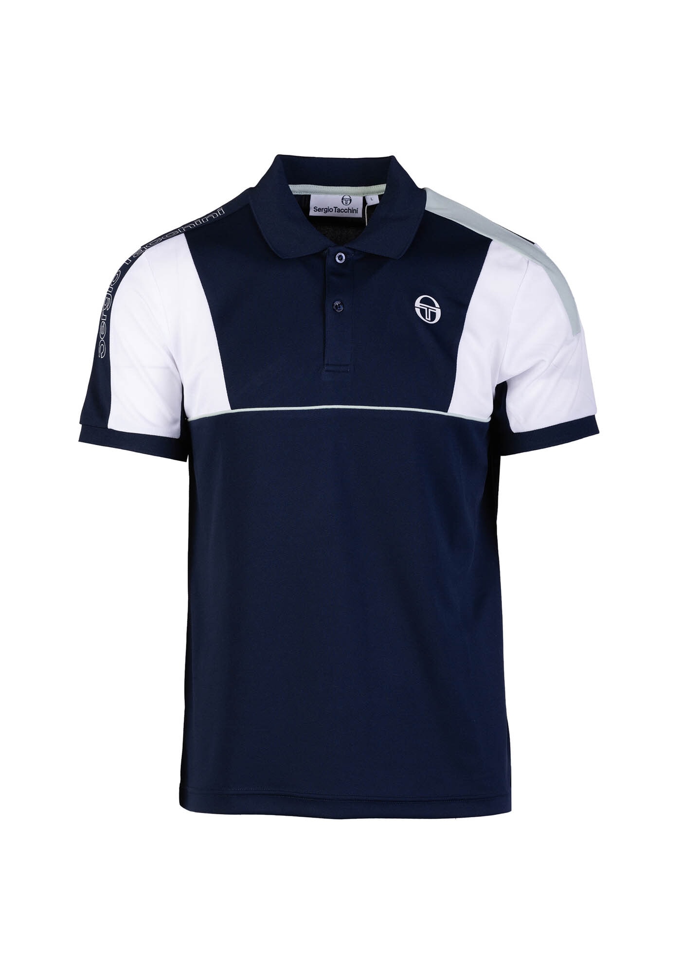 Sergio Tacchini T-Shirt »ALETTONE PL Herren«, Poloshirt Herren, Polohemd Retro, T-Shirt Polo kurz, Trikot Streetwear