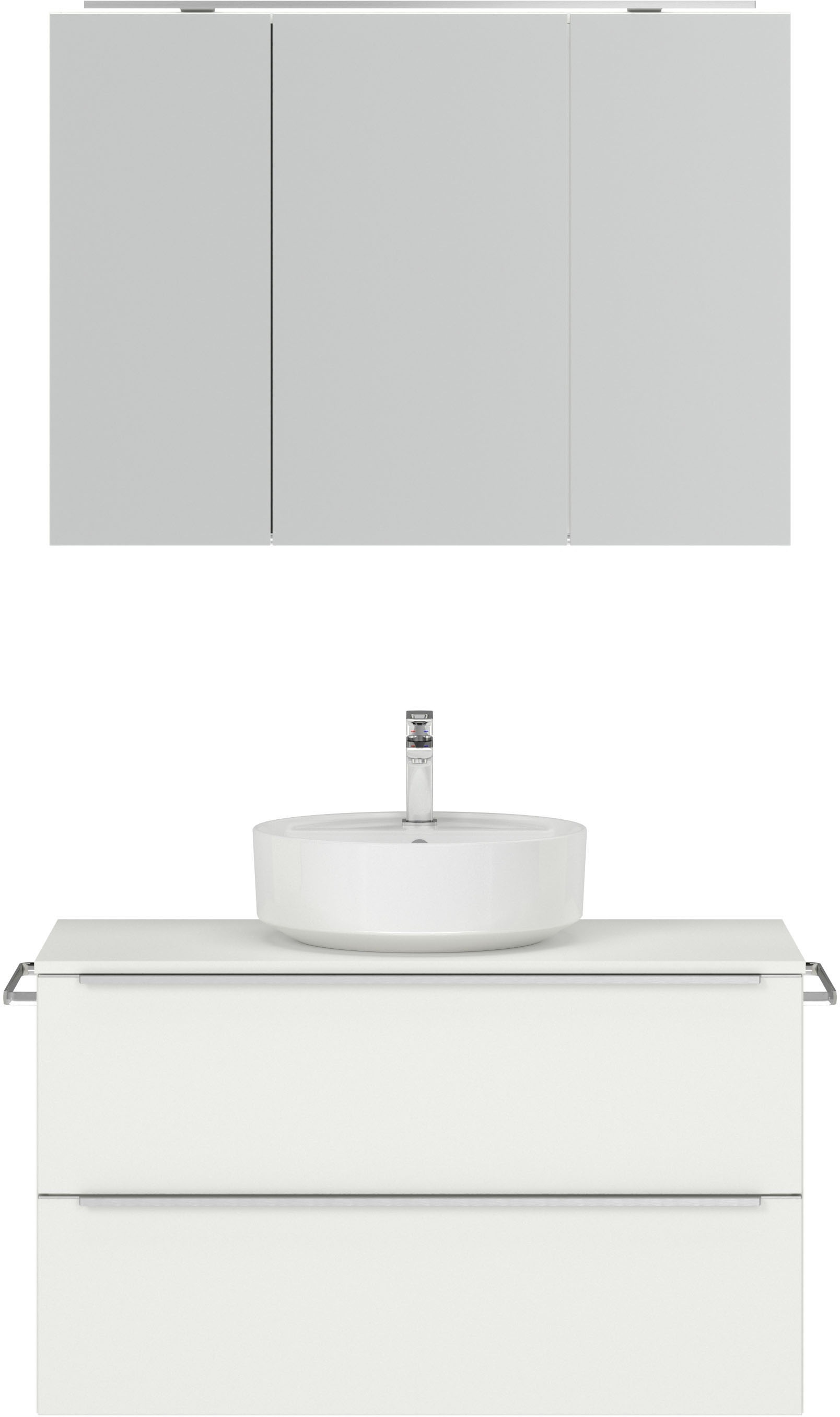 nobilia Badmöbel-Set "Alvene", (2 St., vormontiert, mit Soft-Close), inkl. günstig online kaufen