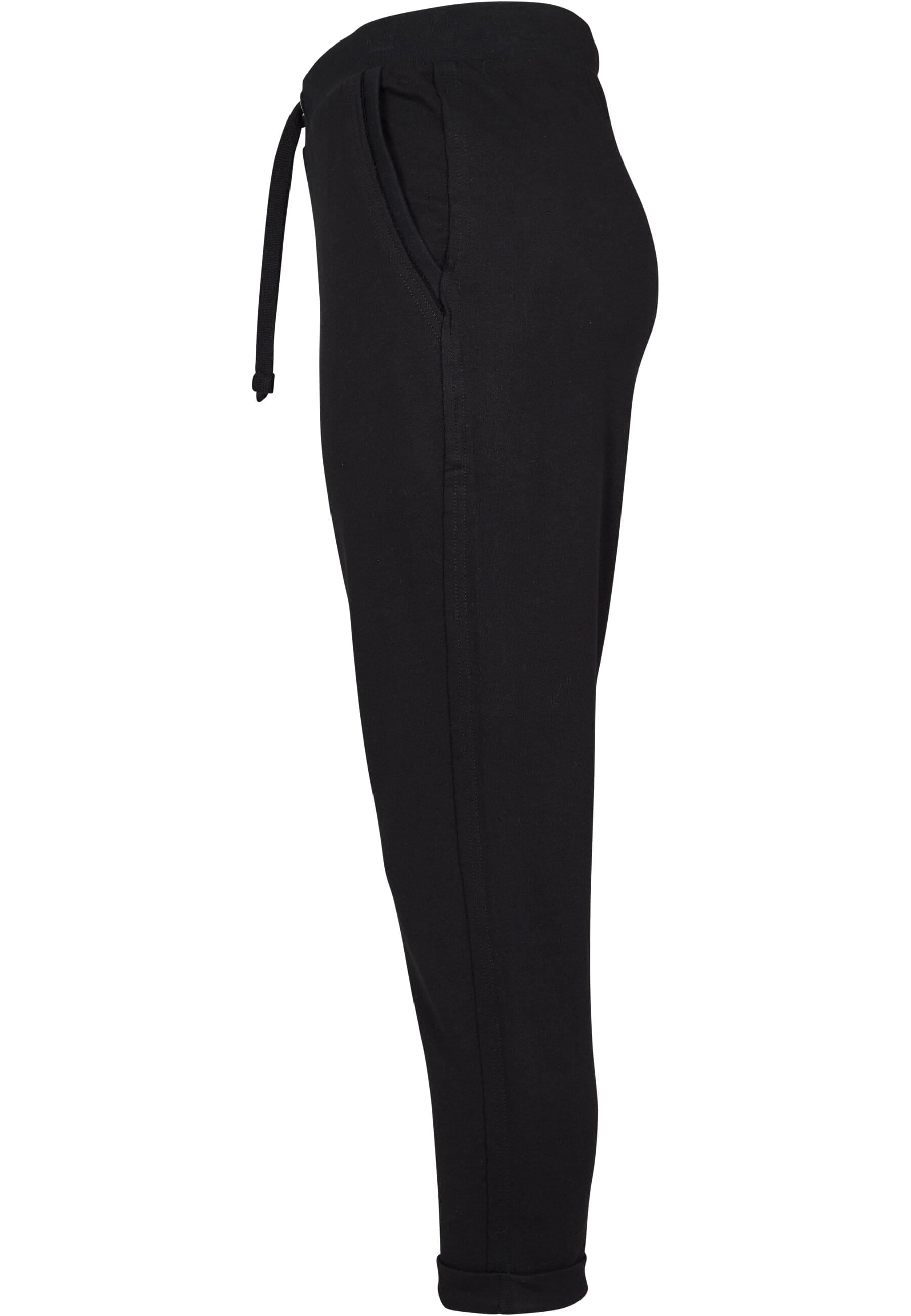 URBAN CLASSICS Stoffhose »Urban Classics Damen Ladies Open Edge Terry Turn Up Pants«, (1 tlg.)