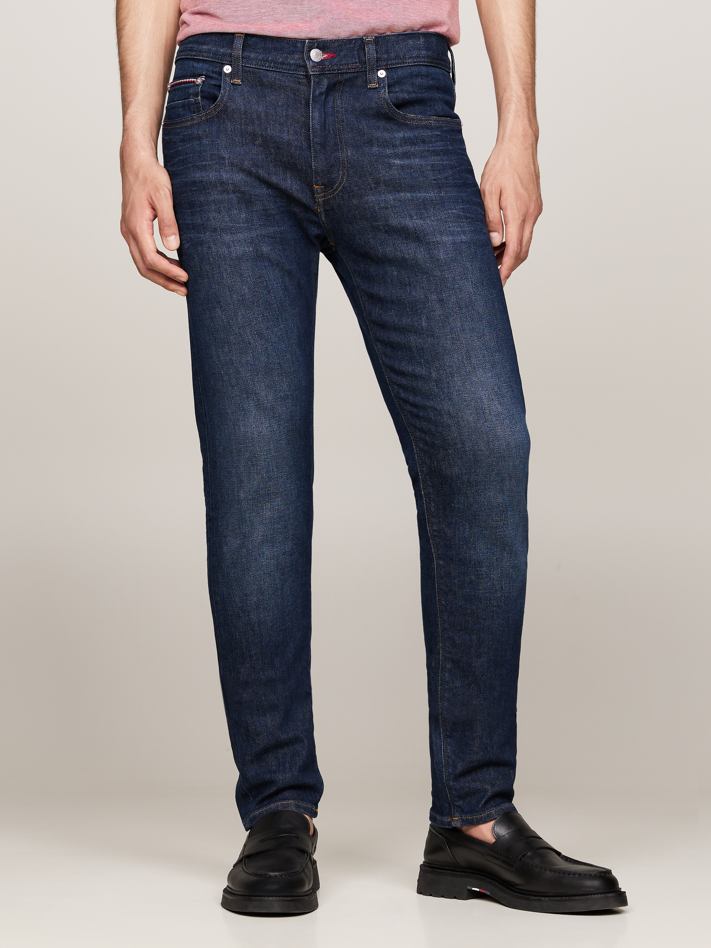 Tommy Hilfiger Slim-fit-Jeans »SLIM BLEECKER PSTR CROW BLACK«