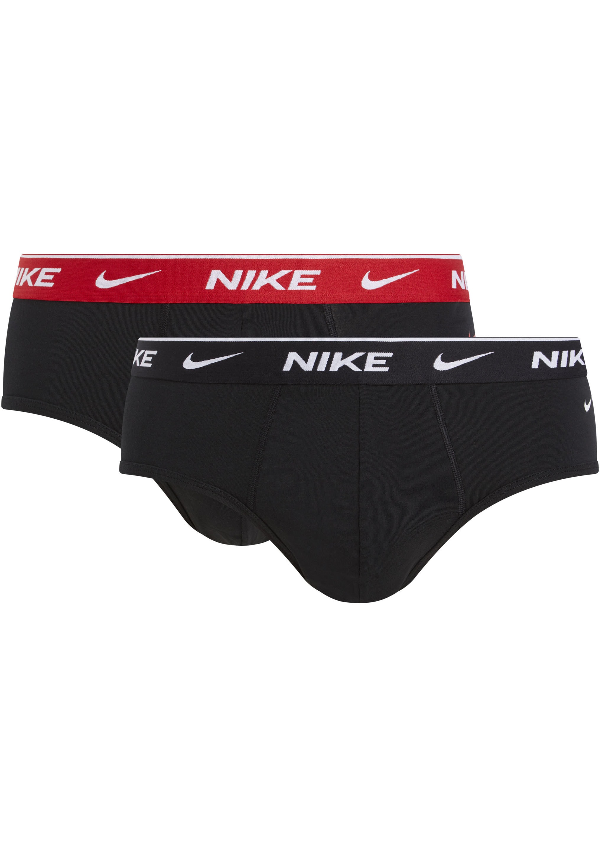 NIKE Underwear Slip "BRIEF 2PK", (Packung, 2 St., 2er), mit NIKE Logo-Elastikbund