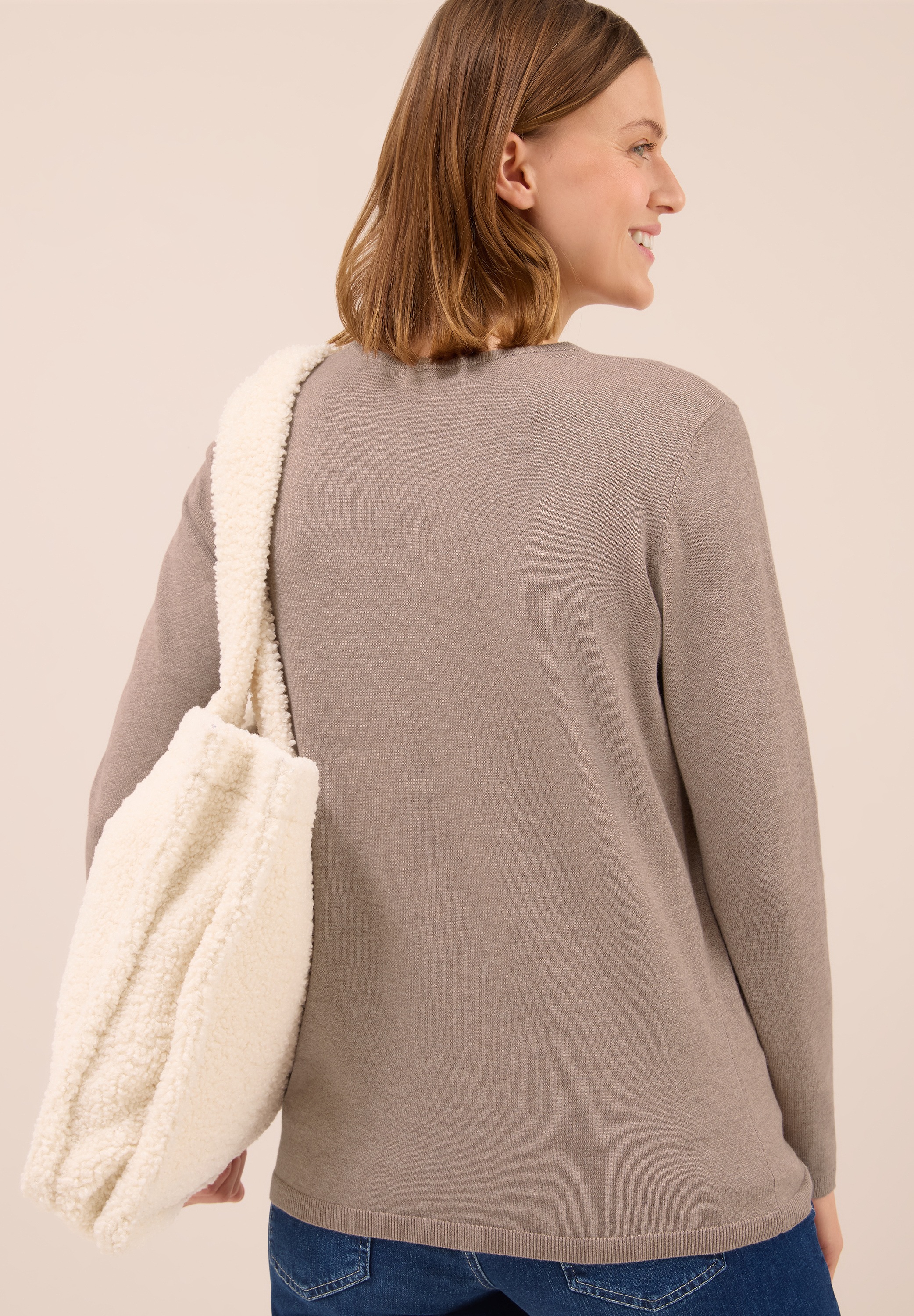 Cecil Strickpullover, mit feinem Detail an der Schulter und Viskose-Anteil