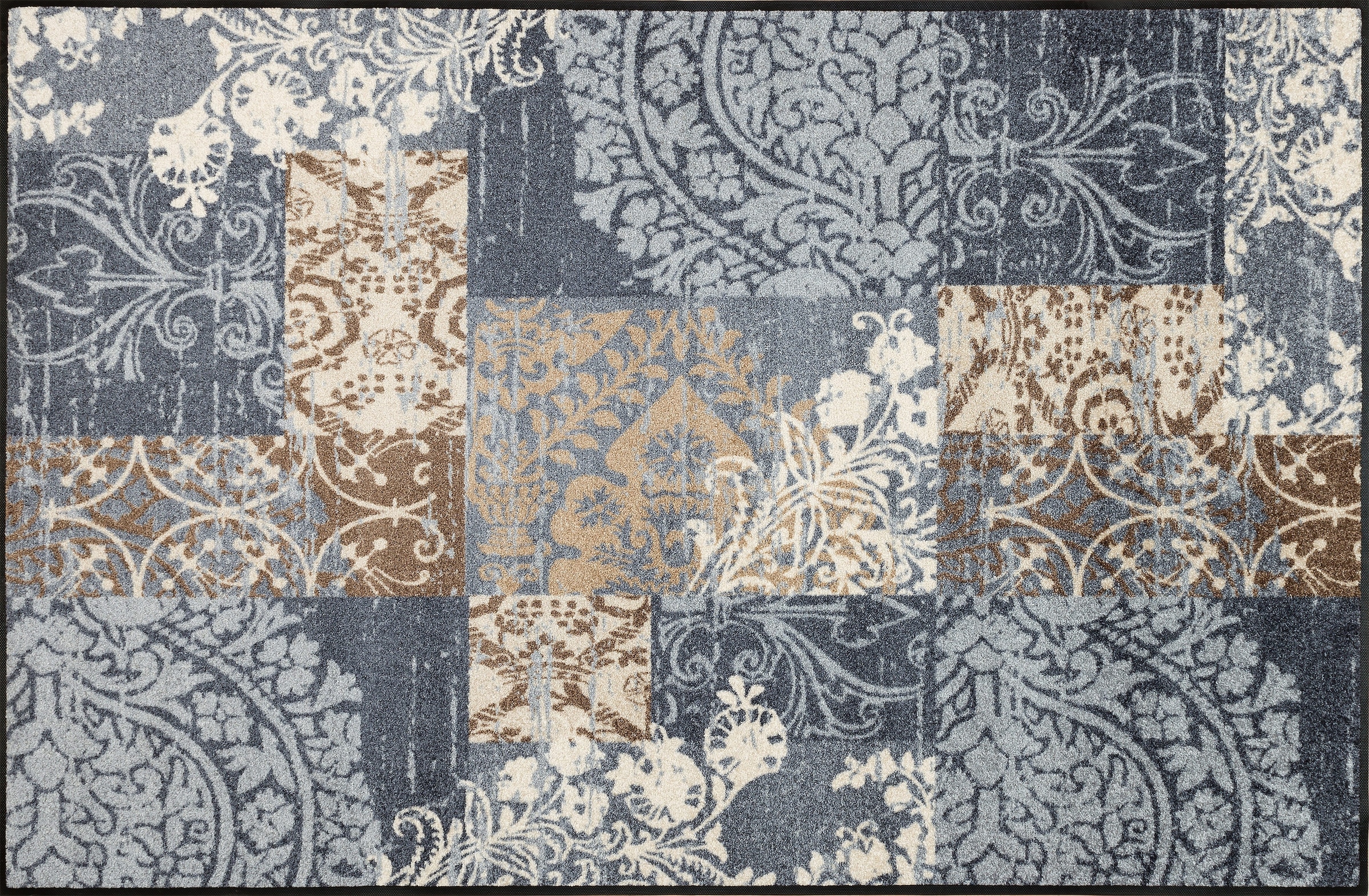 wash+dry by Kleen-Tex Läufer »Armonia«, rechteckig, 7 mm Höhe, Schmutzfangläufer, Patchwork Design, Ornamente, rutschhemmend