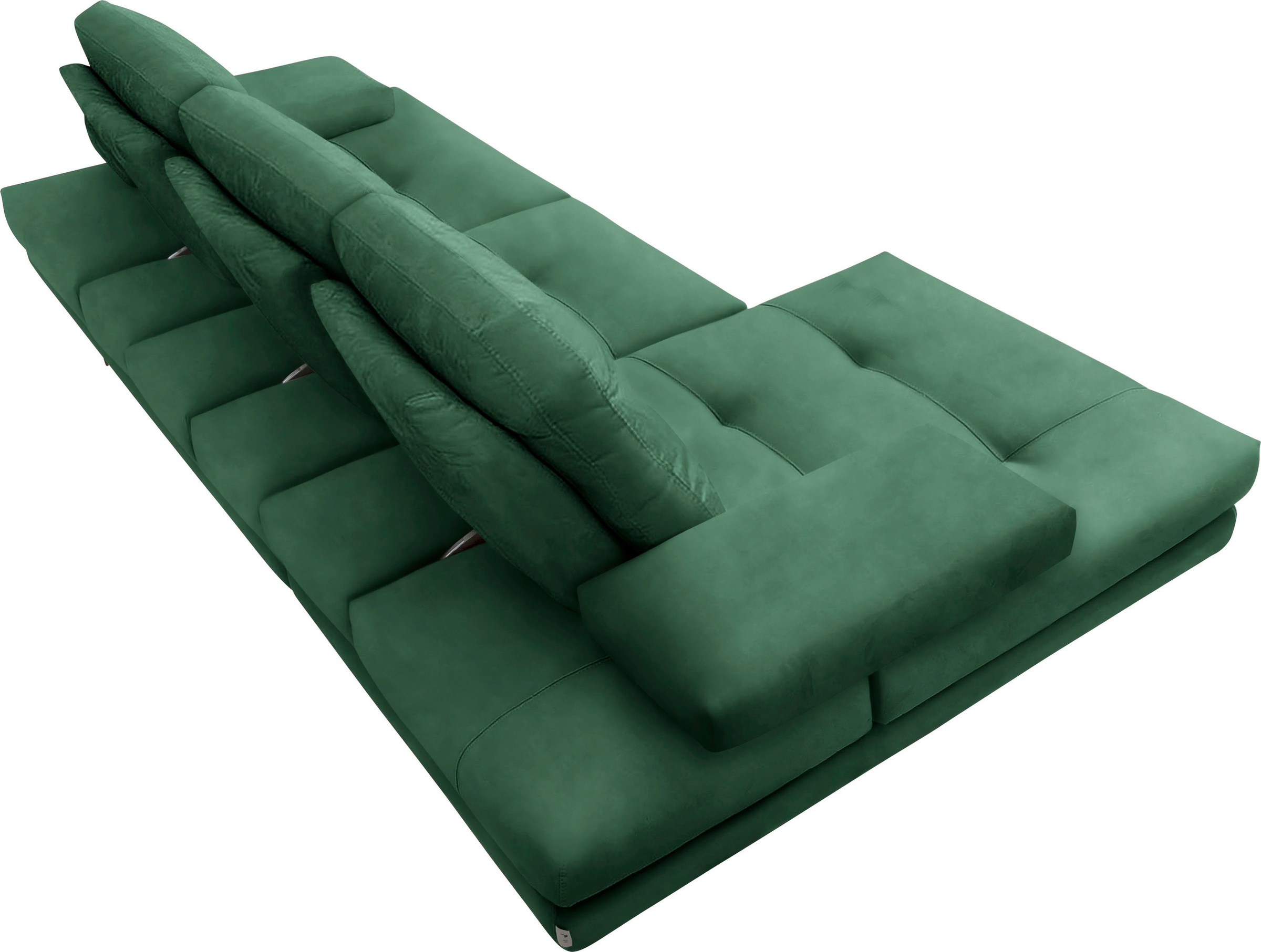 CALIA ITALIA Ecksofa »Toby Wing, L-Form, Designsofa mit sensationellem Sitzkomfort«, inklusive Sitztiefenverstellung, Füße in chrom glänzend