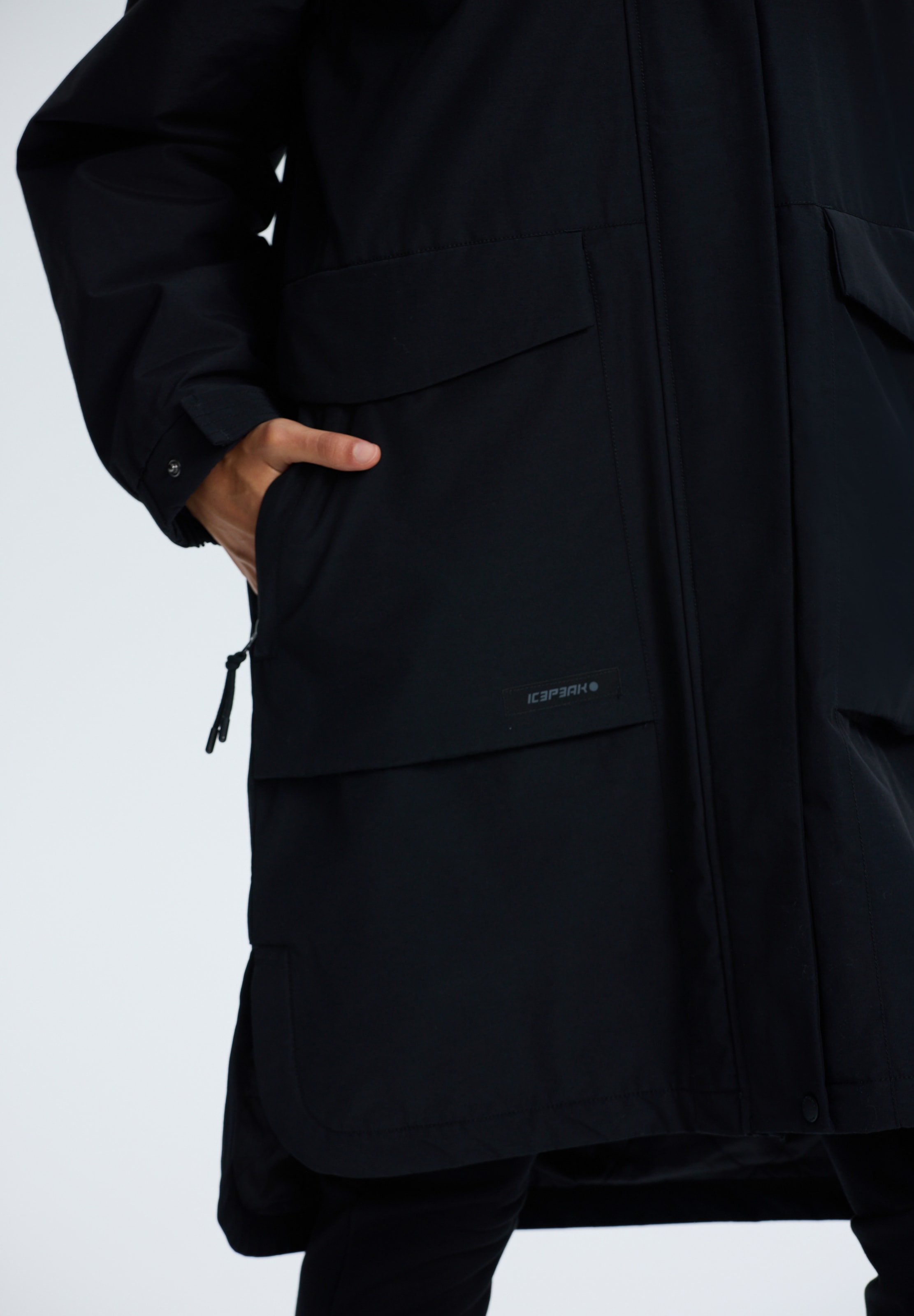 Icepeak Funktionsmantel »ICEPEAK AALAN« aus Baumwolle und Polyamid, sportlicher Stil, wasserabweisend