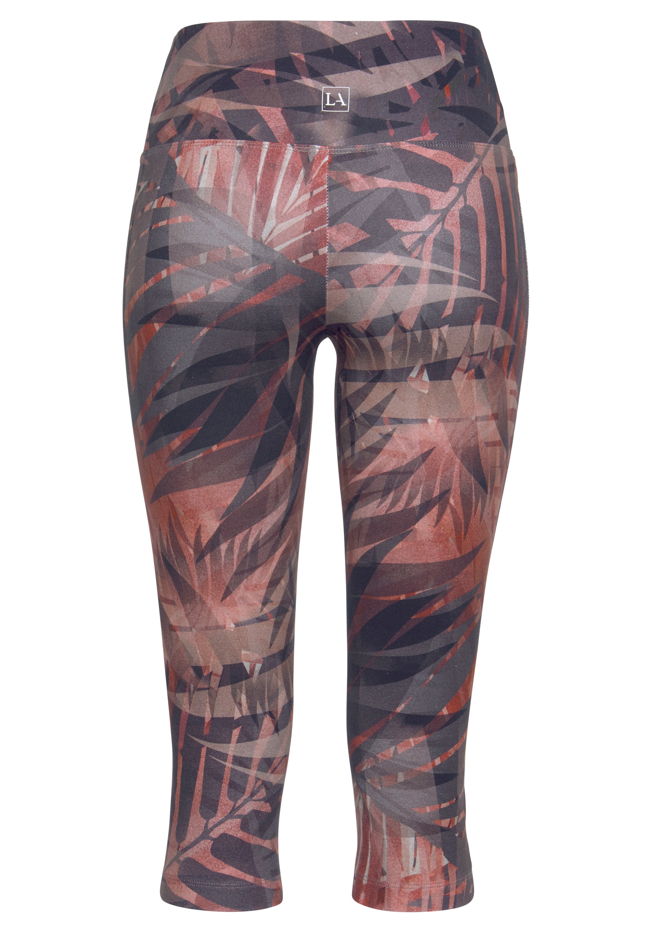 LASCANA ACTIVE Caprileggings »Tropical«, mit abstraktem Palmenprint