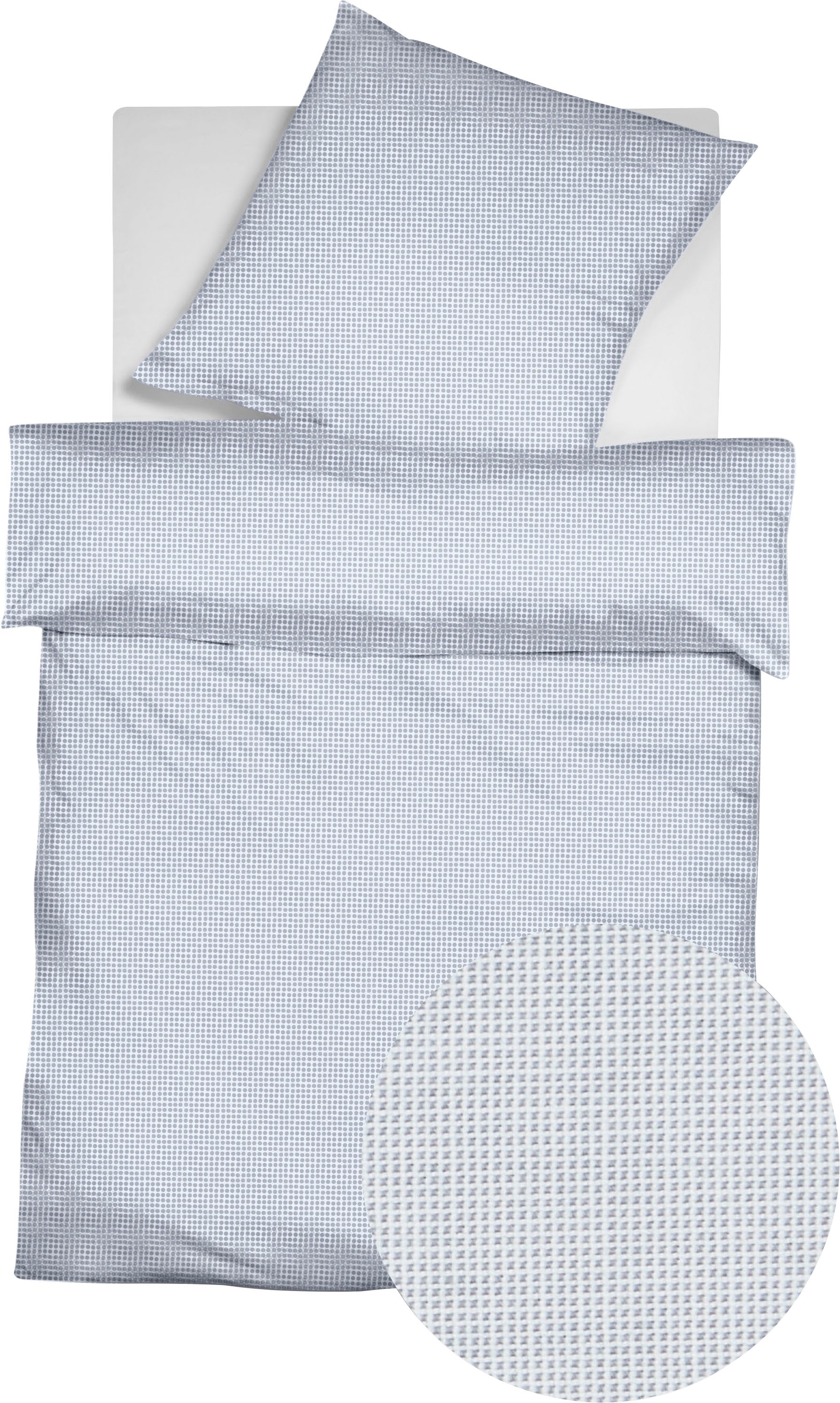 fleuresse "Porto" 2 Stk. 100% Baumwolle, in Gr. 135x200, 155x220, 200x200cm, Reißverschluss
