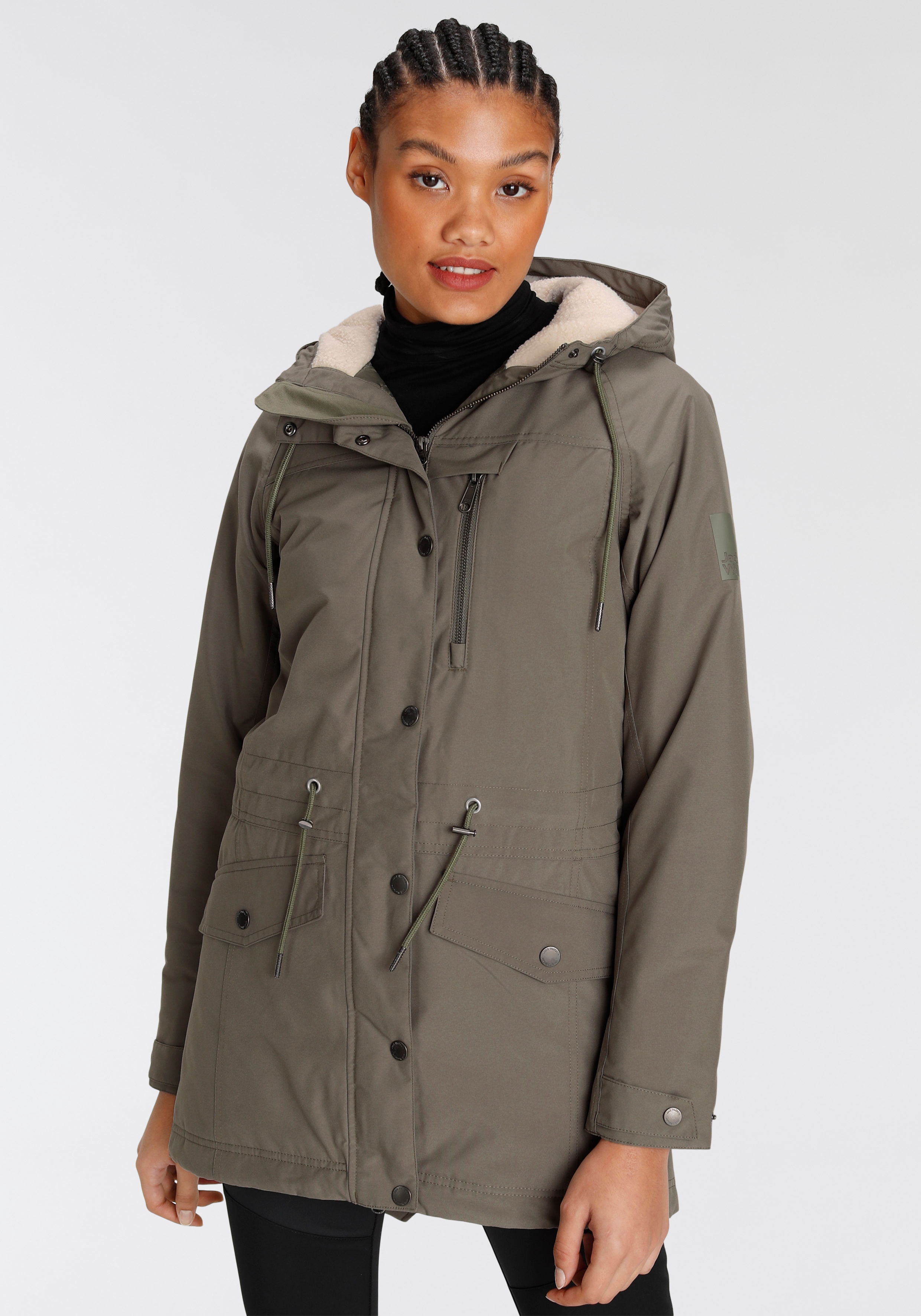 Jack Wolfskin Funktionsparka "NEW DUNVILLE" mit Kapuze mit Kapuze, atmungsaktiv, winddicht