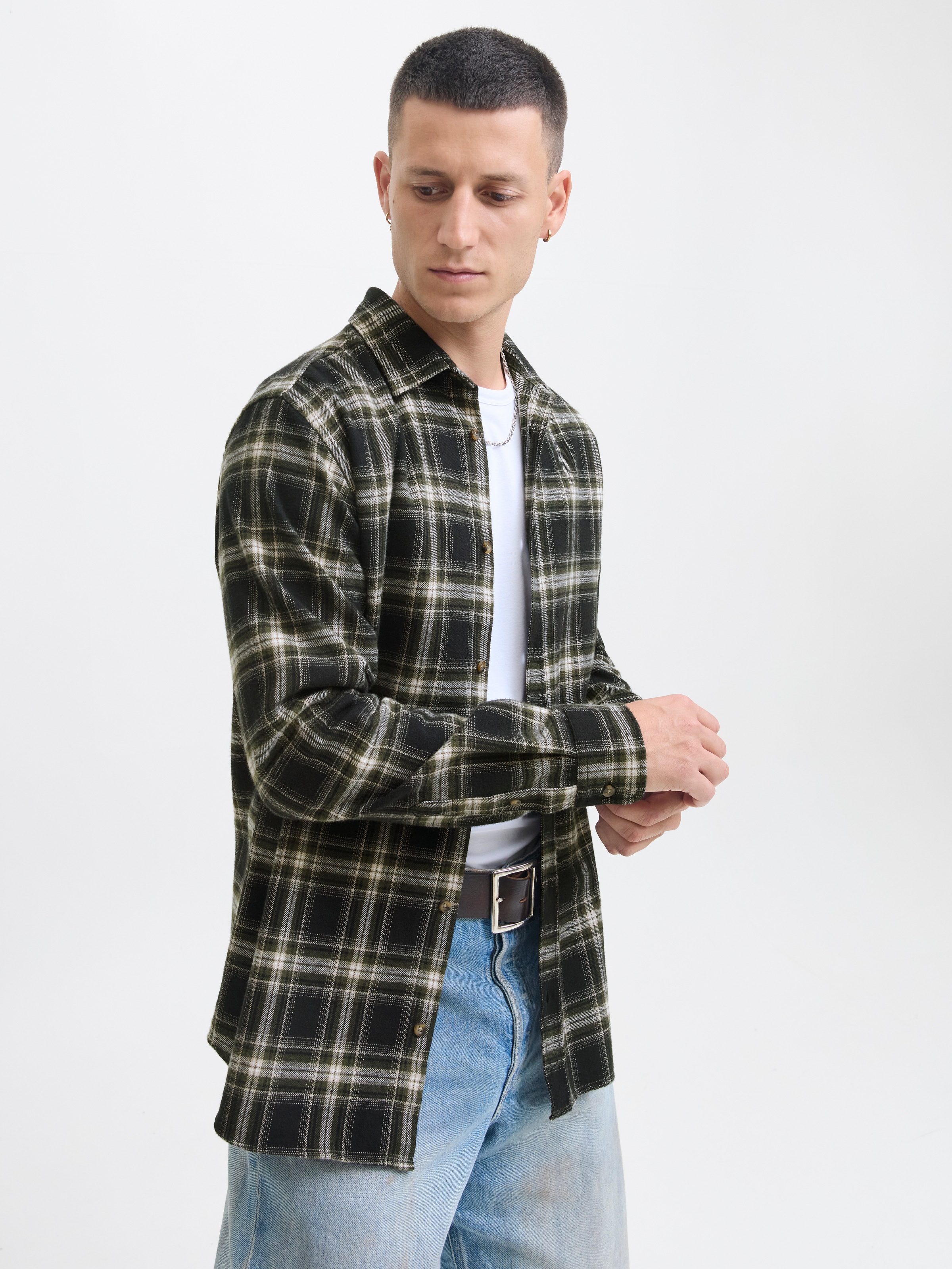 Jack & Jones Langarmhemd "JJJOSHUA CHECK SHIRT LS" günstig online kaufen