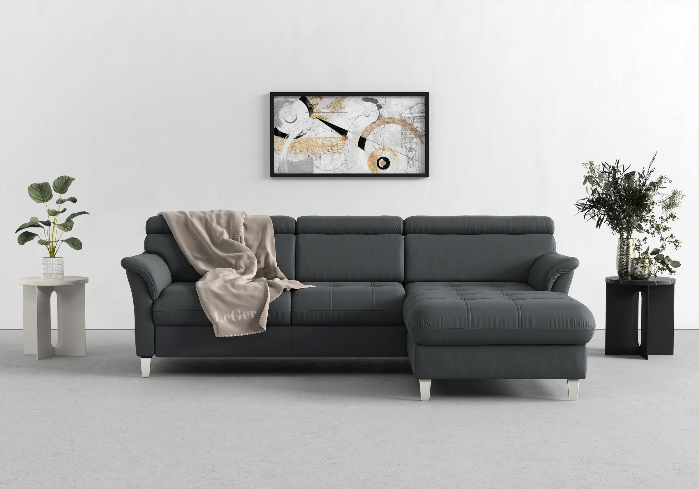 Thumbnail - sit&more Ecksofa "Marano L-Form" inklusive Kopfteilverstellung, wahlweise mit Bettfunktion, Bettkasten