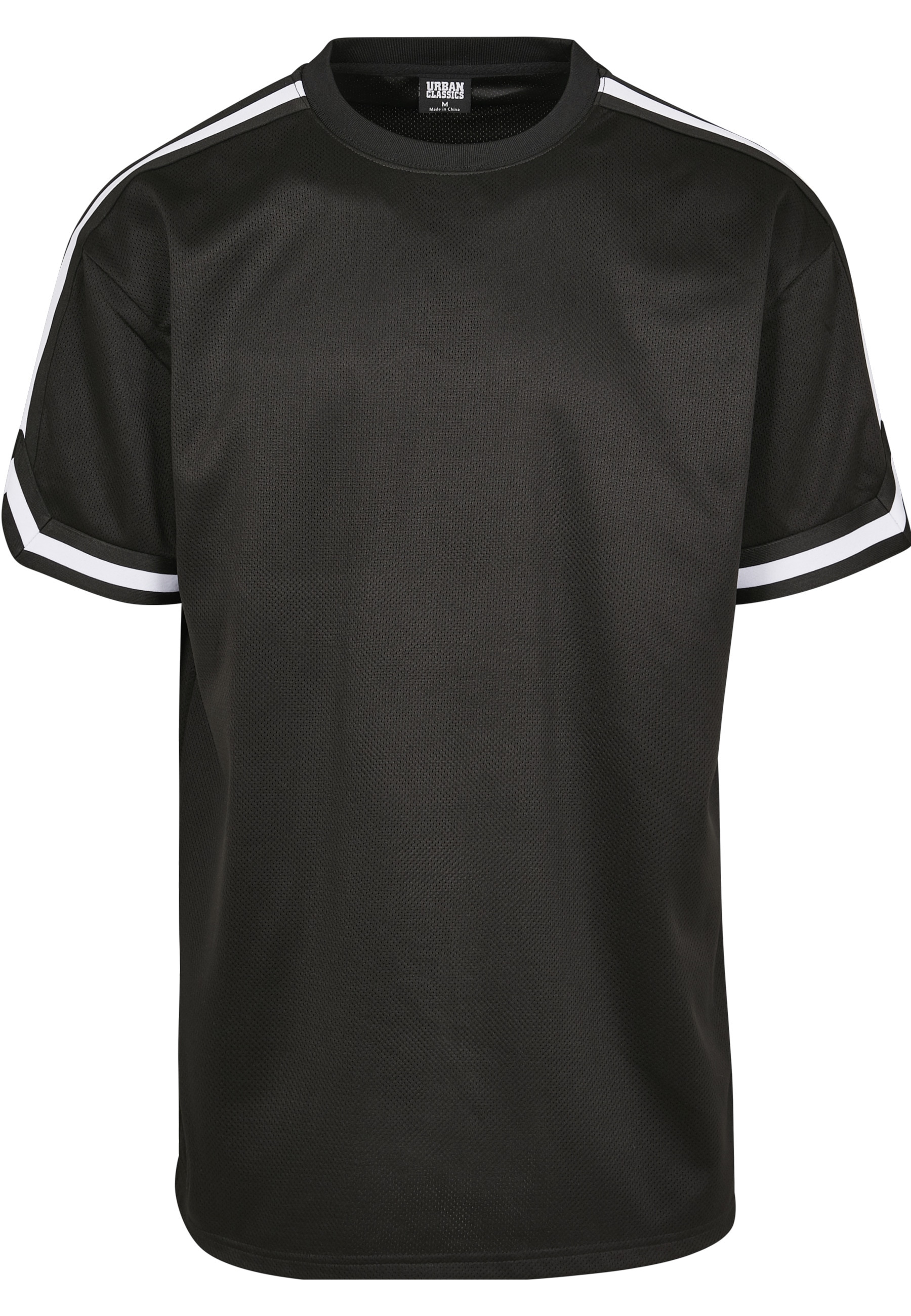 URBAN CLASSICS Netzshirt "Urban Classics Herren Oversized Stripes Mesh Tee" 1 Stk.