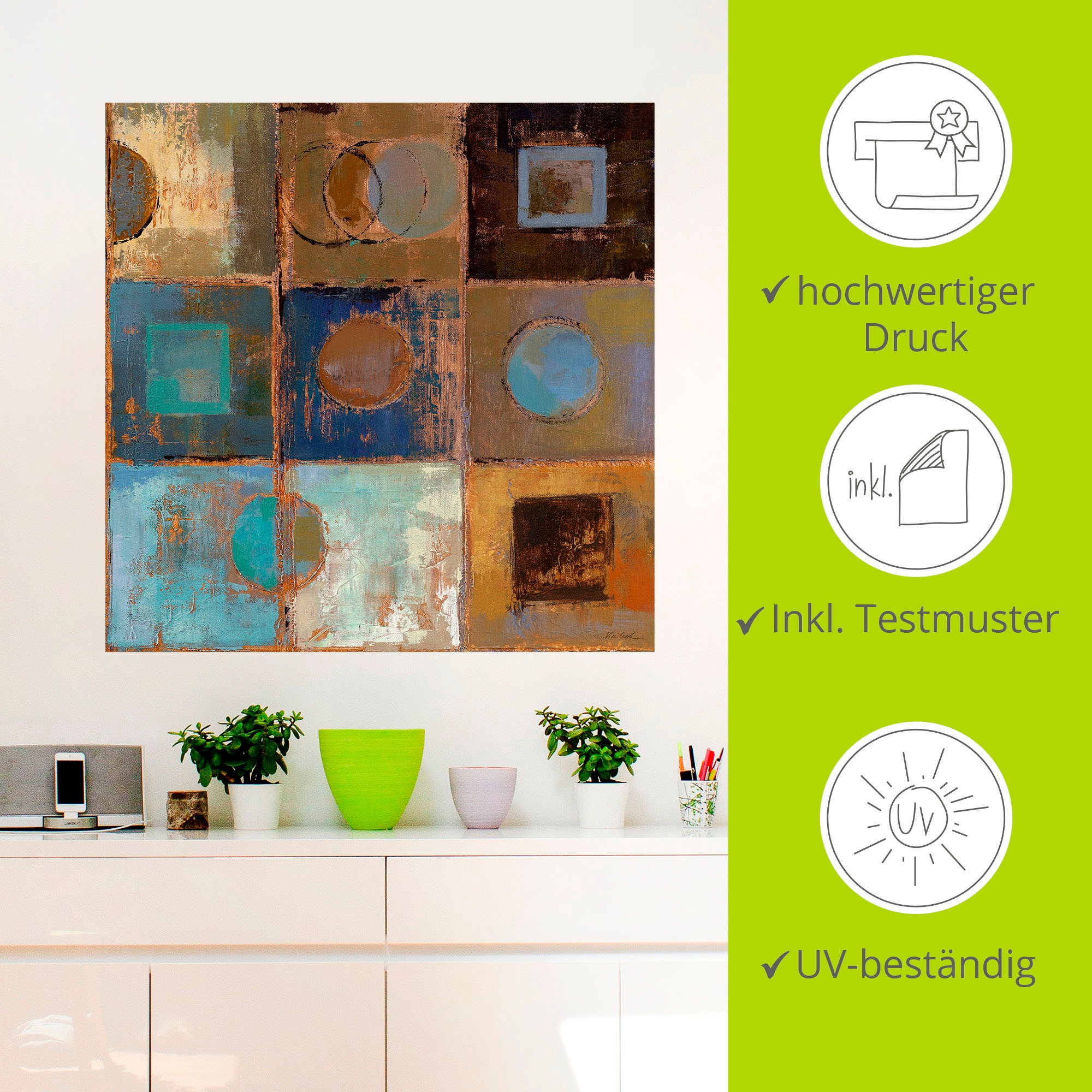 Artland Wandbild »Weg passieren III«, Muster, (1 St.), als Leinwandbild, Poster, Wandaufkleber in verschied. Größen