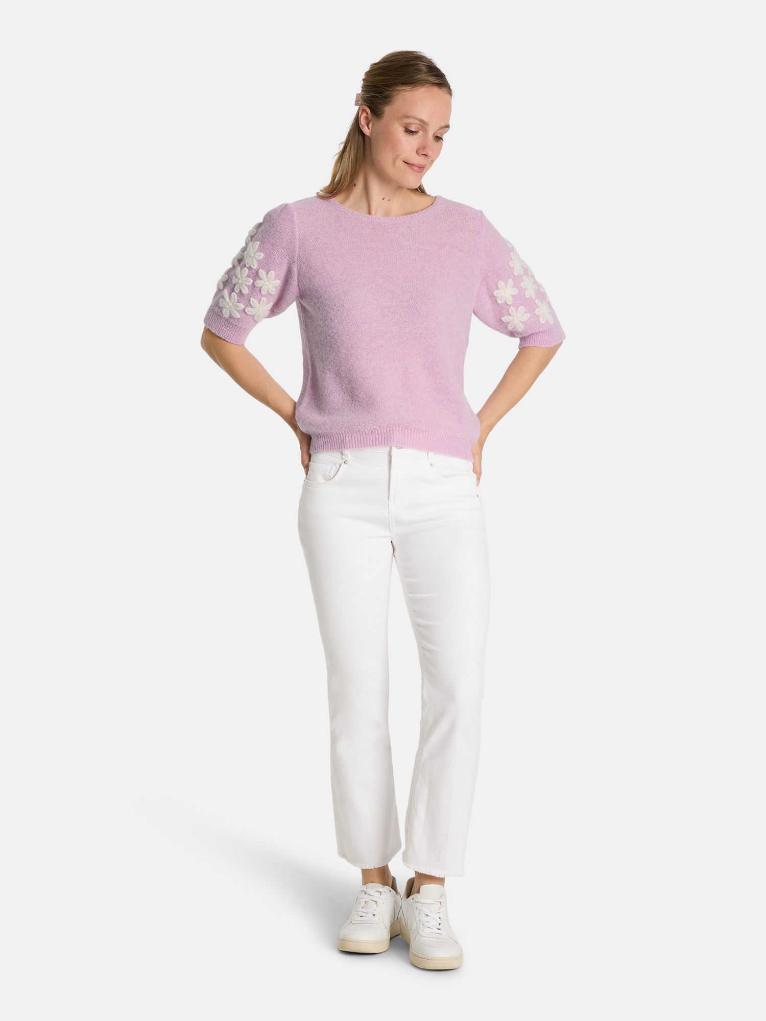 Lieblingsstück Kurzarmpullover »ZerdaliL« mit Alpakawolle und Wolle