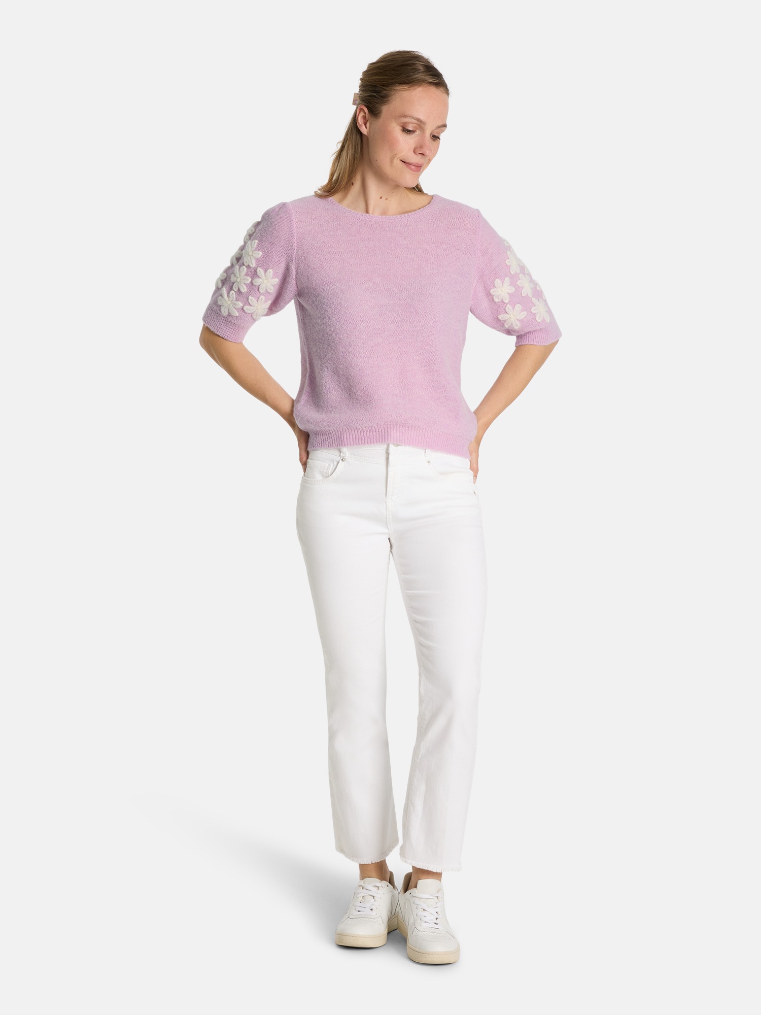 Thumbnail - Lieblingsstück Kurzarmpullover "ZerdaliL" mit Alpakawolle und Wolle