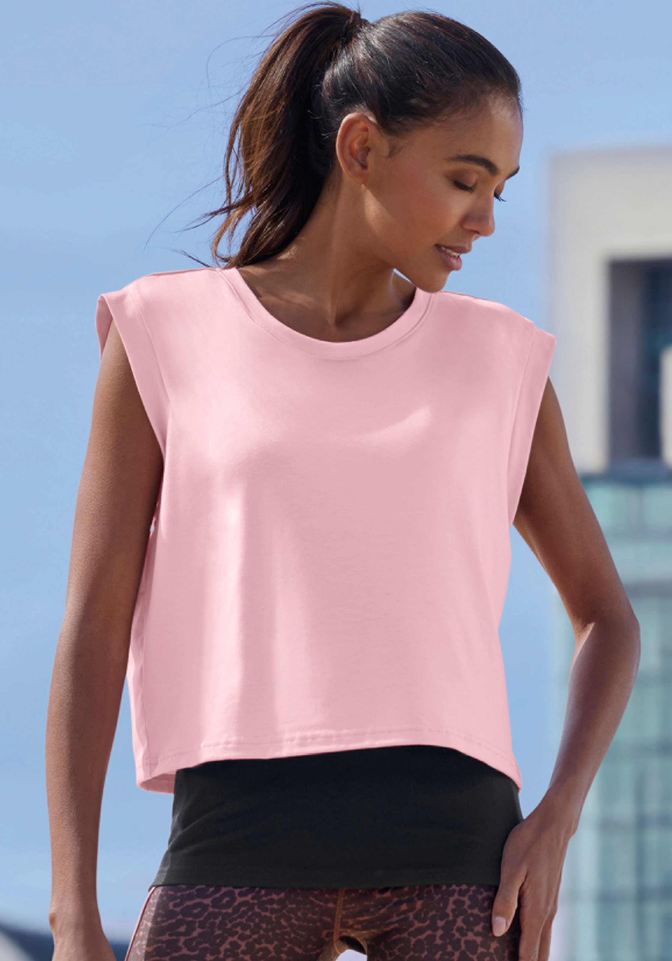 LASCANA ACTIVE 2-in-1-Shirt, im doppellagigen Look günstig online kaufen