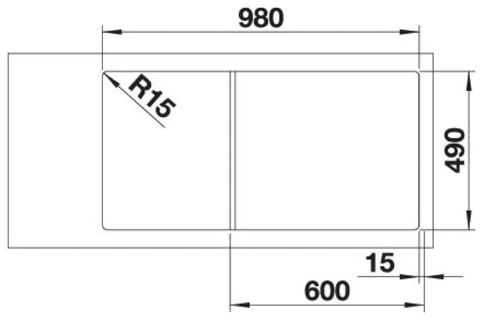 Blanco Granitspüle »AXIA III XL 6 S«, inklusive gratis Esche-Compound-Brückenschneidebrett