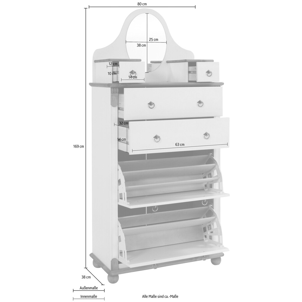 Home affaire Schuhkommode »Tessin«