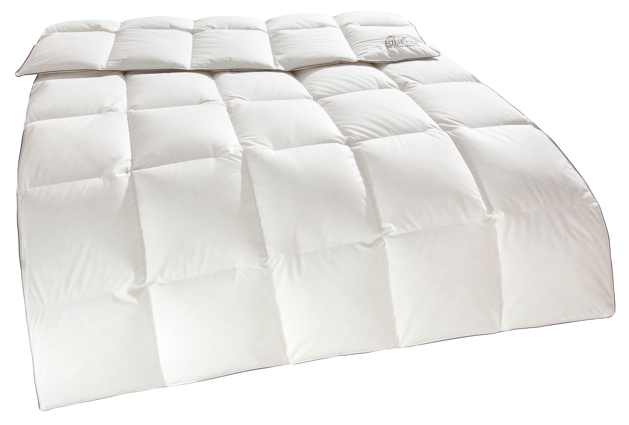 RIBECO Daunenbettdecke "Eve Bettdecke in 135x200 und 155x220cm und weiteren Größen" warm Füllung 90Daunen10Federn 1 Stk. tlg. Topseller, Daunen und Federn, Daunendecke, Federdecke, Made in Germany