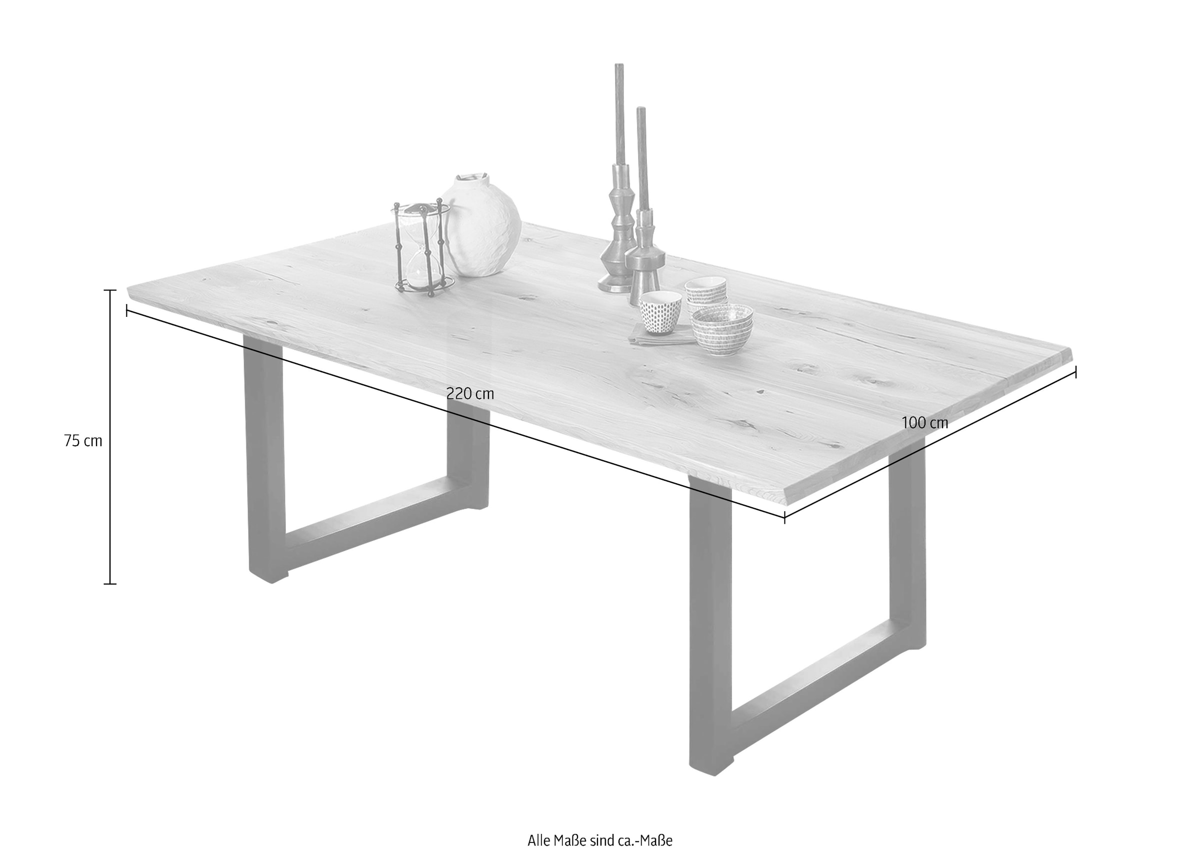 SIT Esstisch, Kufengestell im industriellen Antiklook