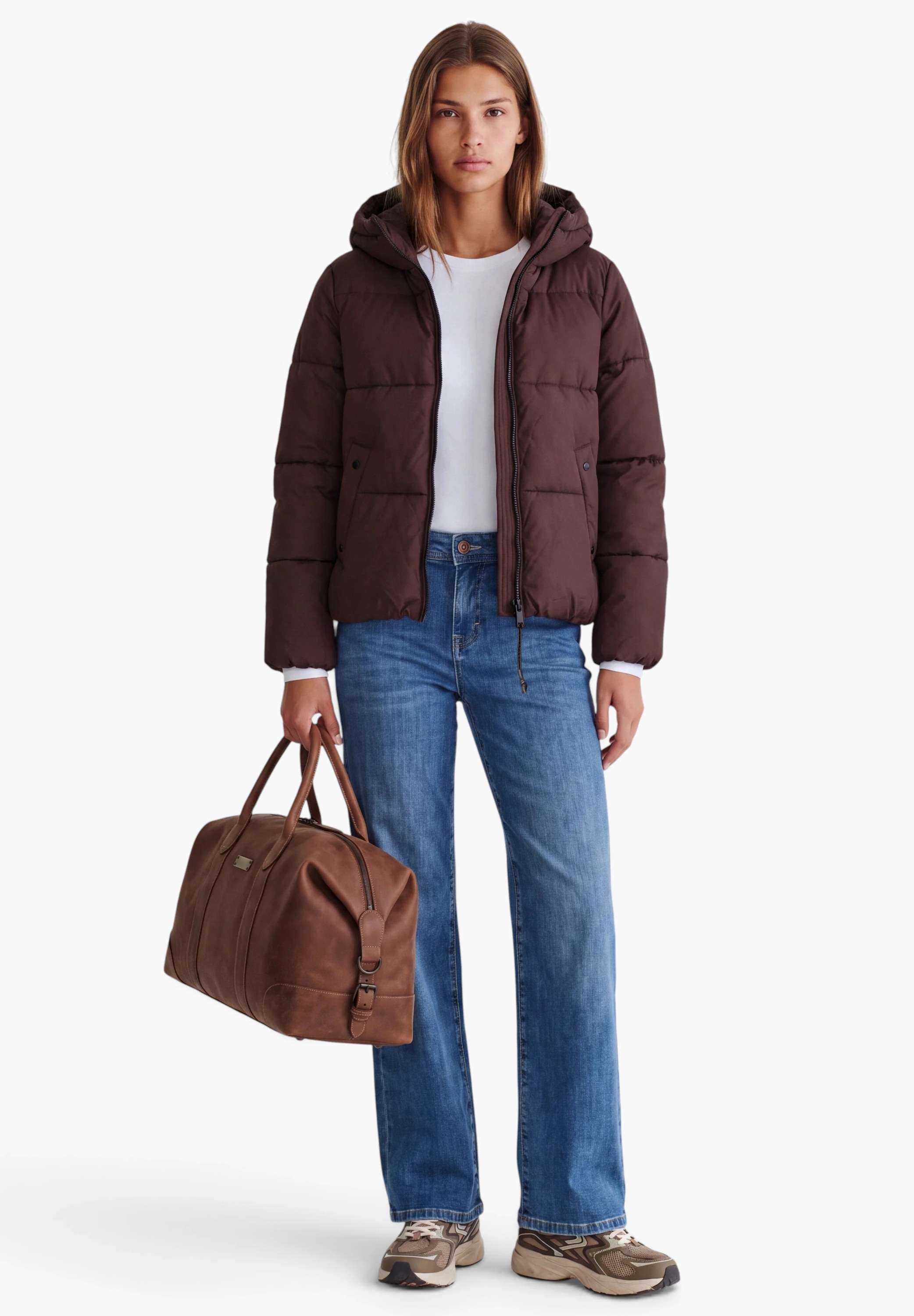 STREET ONE STUDIO Steppjacke mit Kapuze mit moderner Steppung