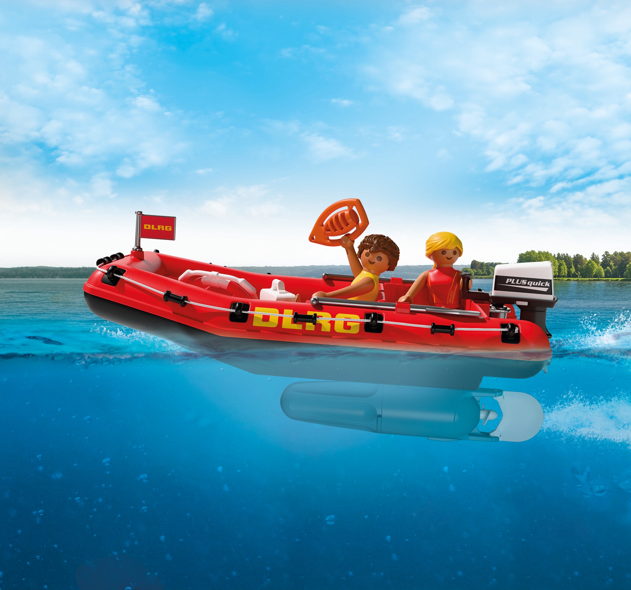 Playmobil® Konstruktions-Spielset »Rettungsboot (72280), My Life« Made in Germany