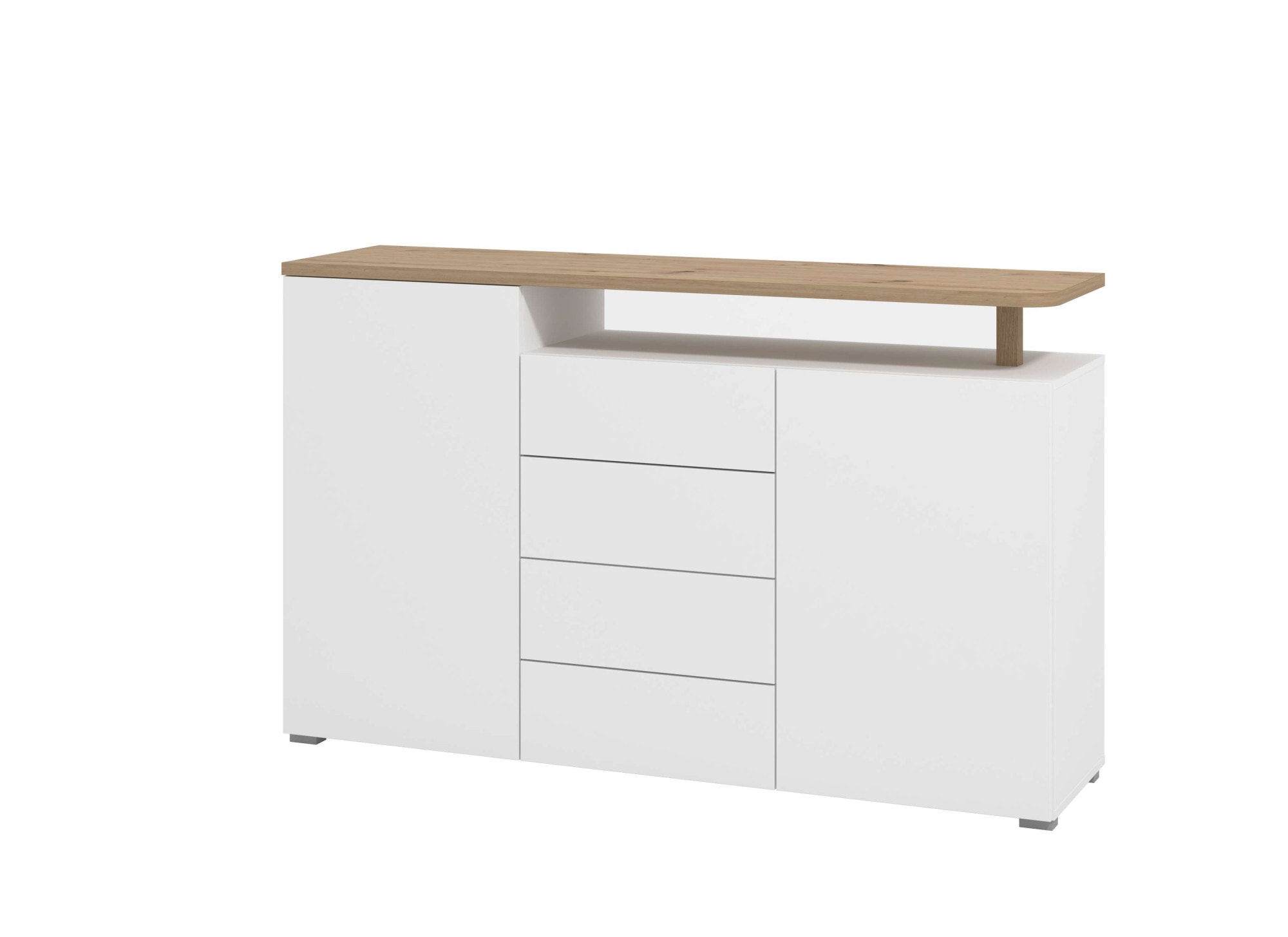 INOSIGN Sideboard »Aterno Kommode, Anrichte«, Breite 154 cm, mit Push-to-Open Funktion