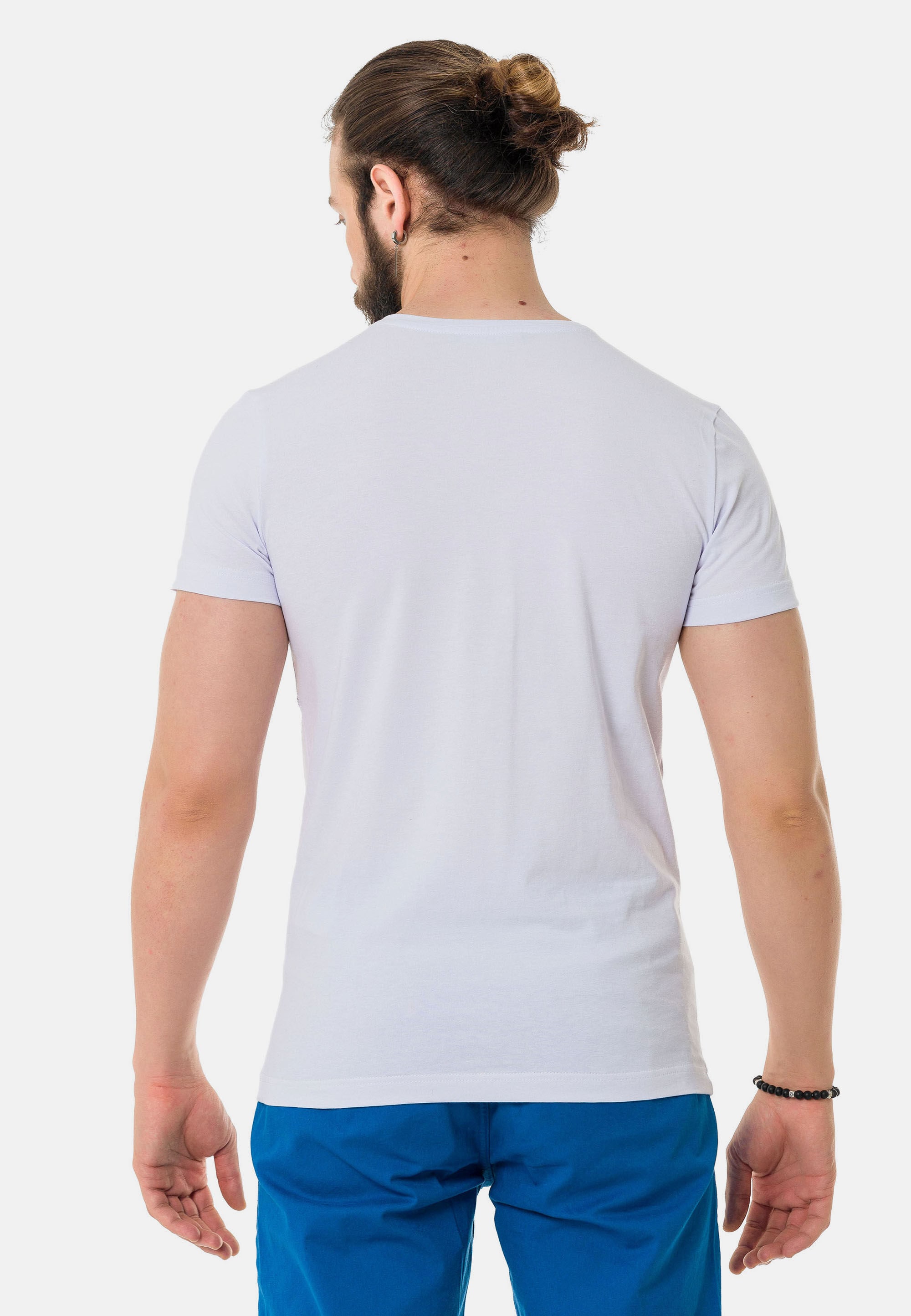 Cipo & Baxx T-Shirt »T-Shirt«, mit Löwen-Grafikdruck